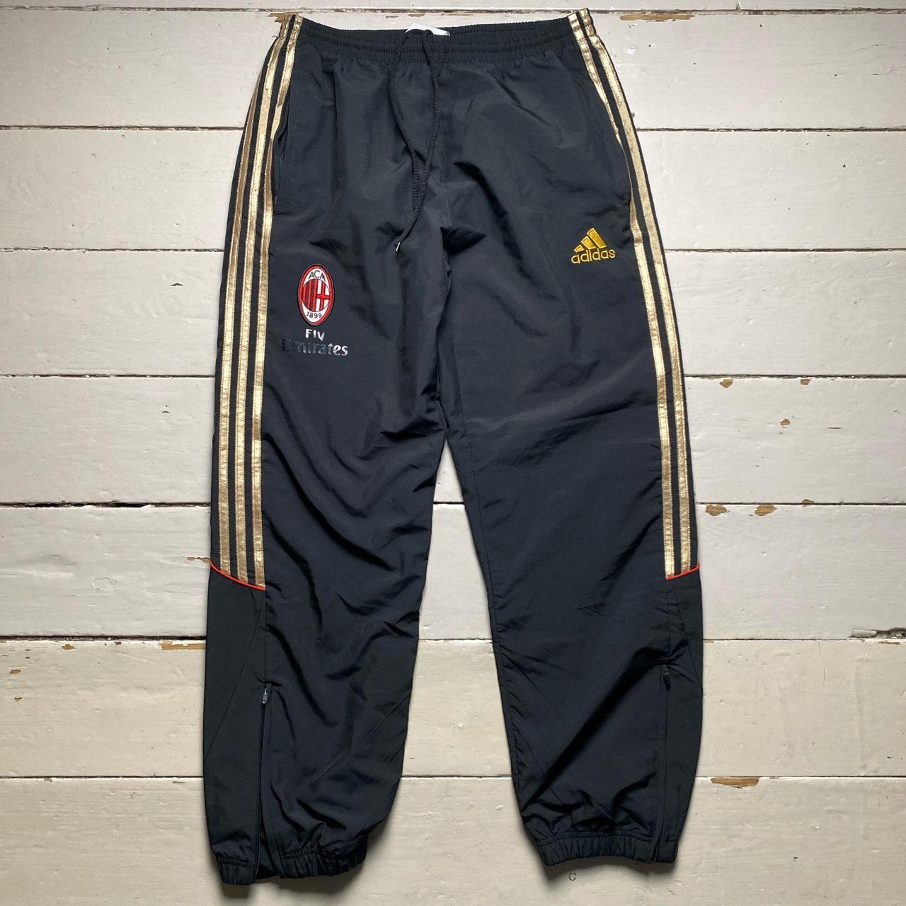 AC Milan Adidas Vintage Shell Trackpant Bottoms