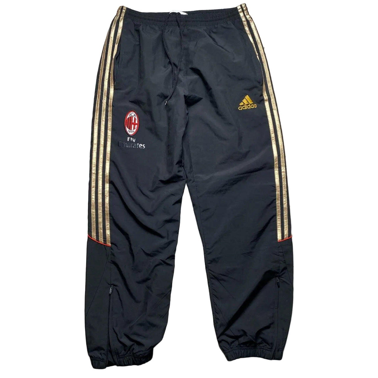 AC Milan Adidas Vintage Shell Trackpant Bottoms (L)