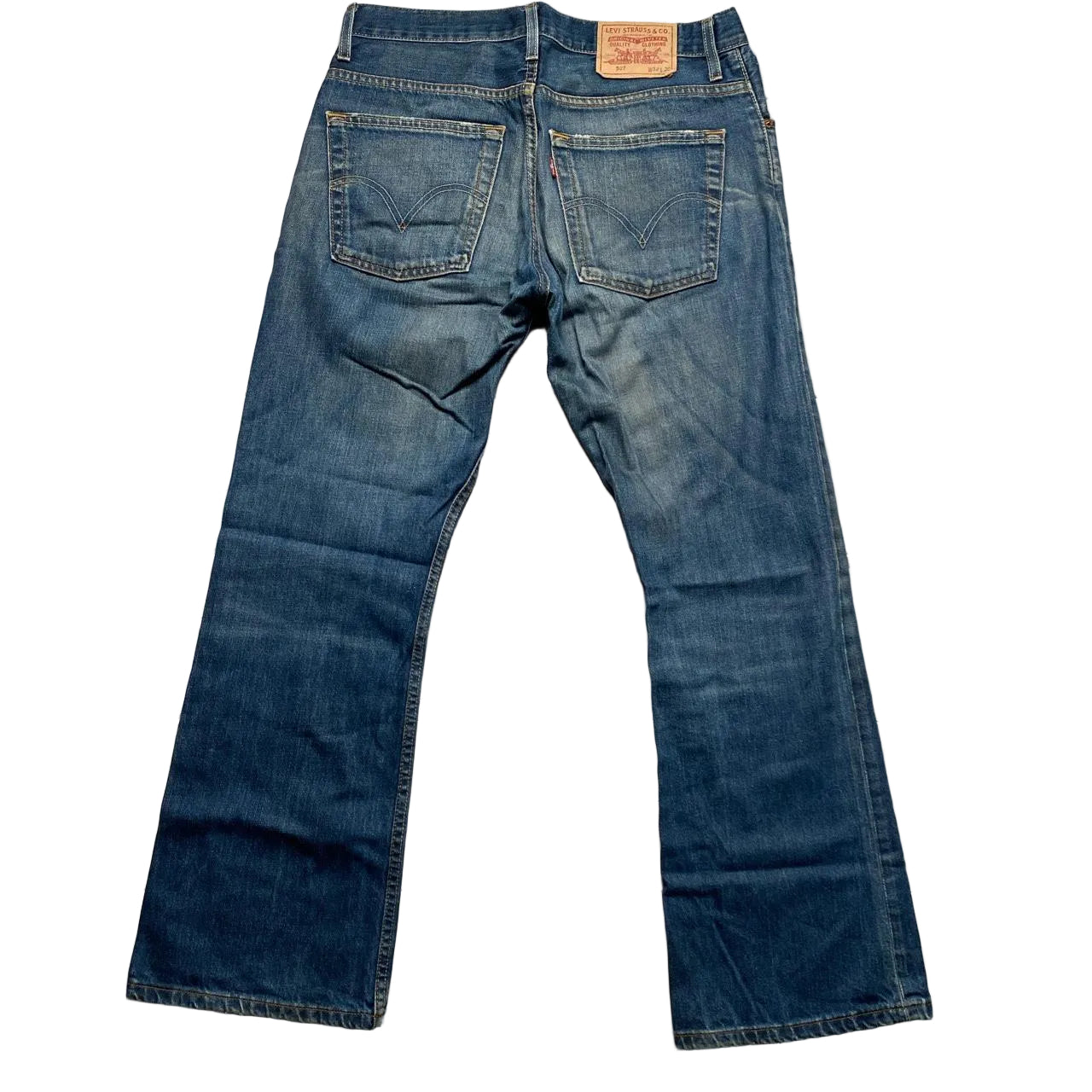 Levis 507 Navy Stonewashed Jeans (32W)