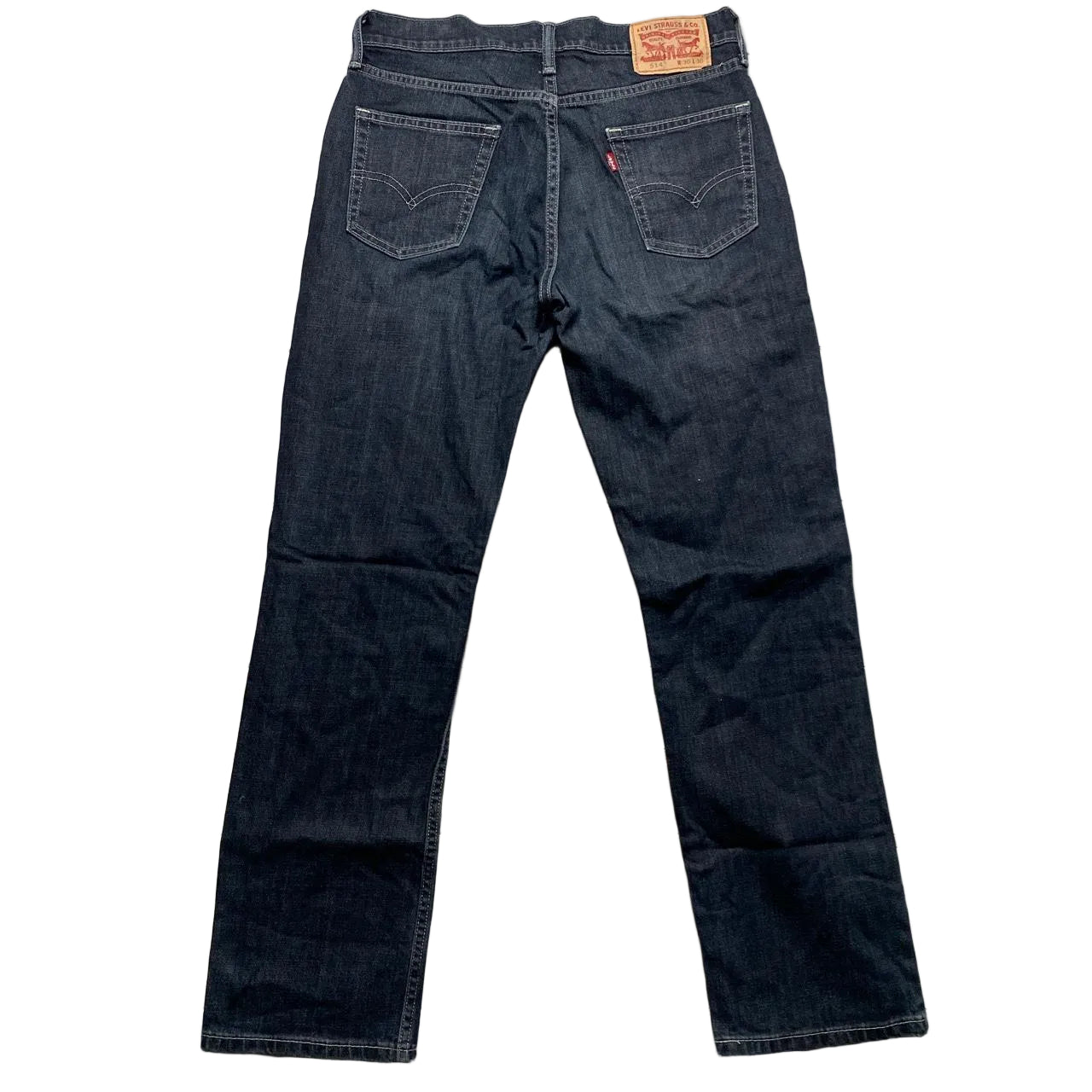 Levis 514 Baggy Grey and White Stitch Jeans (30W)