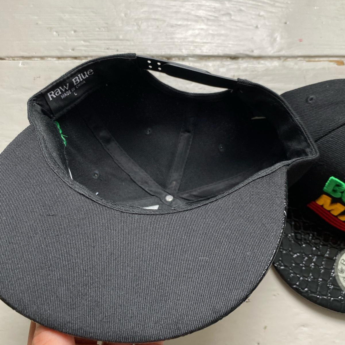 Raw Blue Bob Marley Snapback Caps