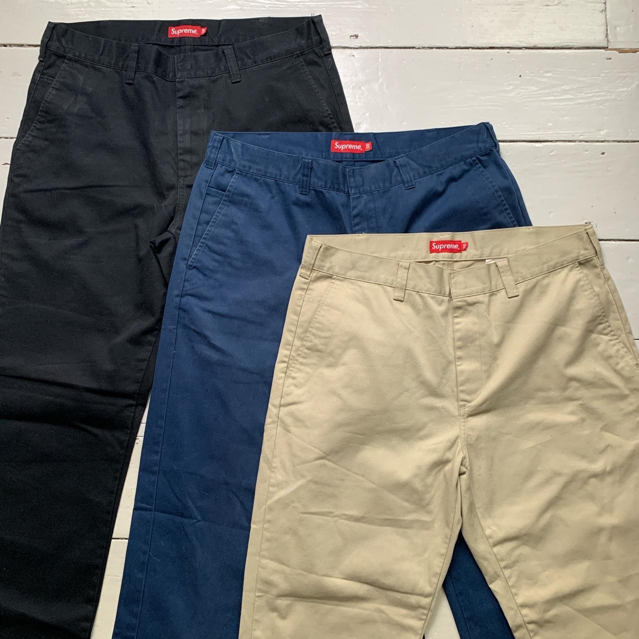 Supreme Work Pant Trousers Black Navy and Cream – Wear Garson