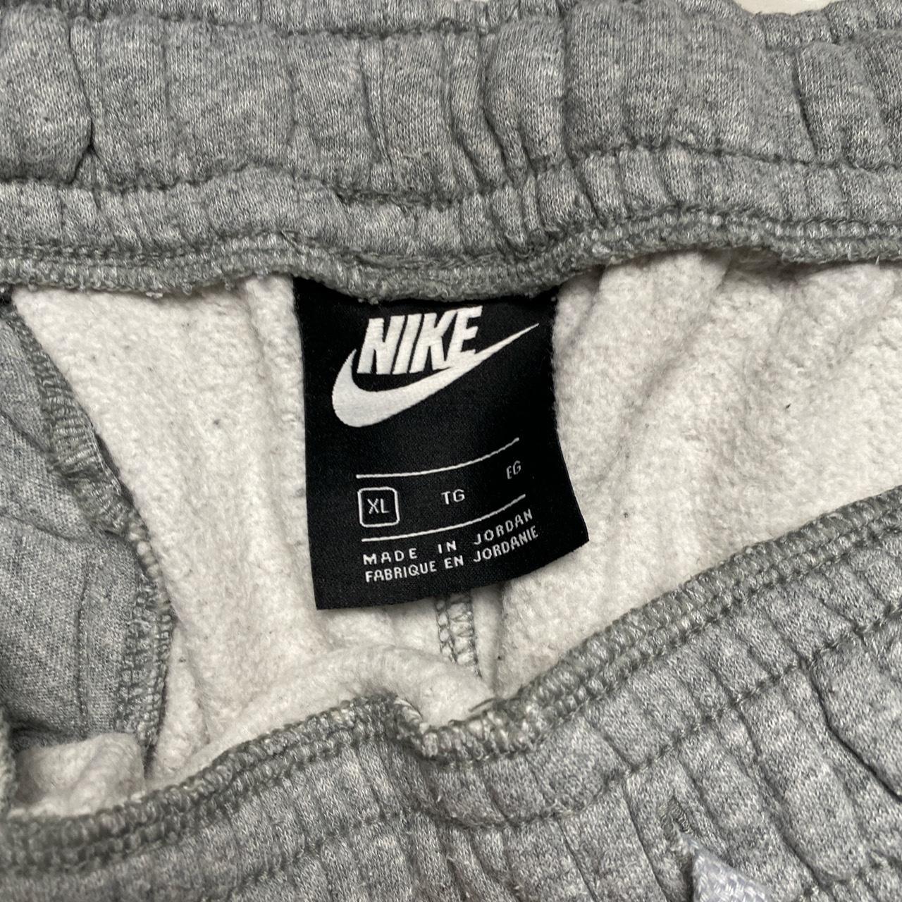 Nike Swoosh Grey and White Baggy Joggers (XL)