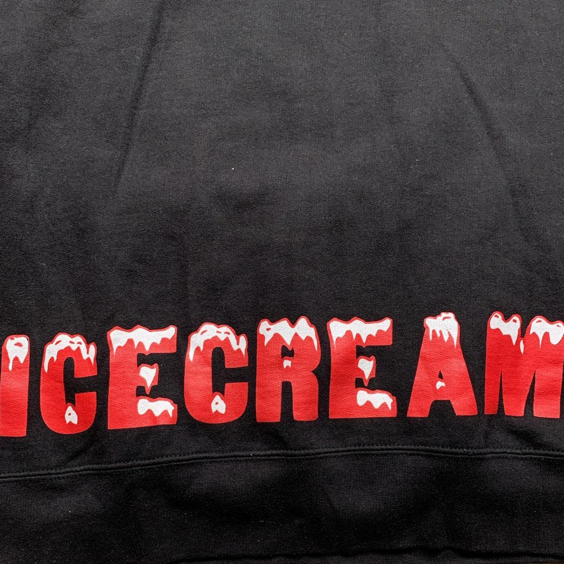 Ice Cream Billionaire Boys Club Black Red and White Hoodie (M)
