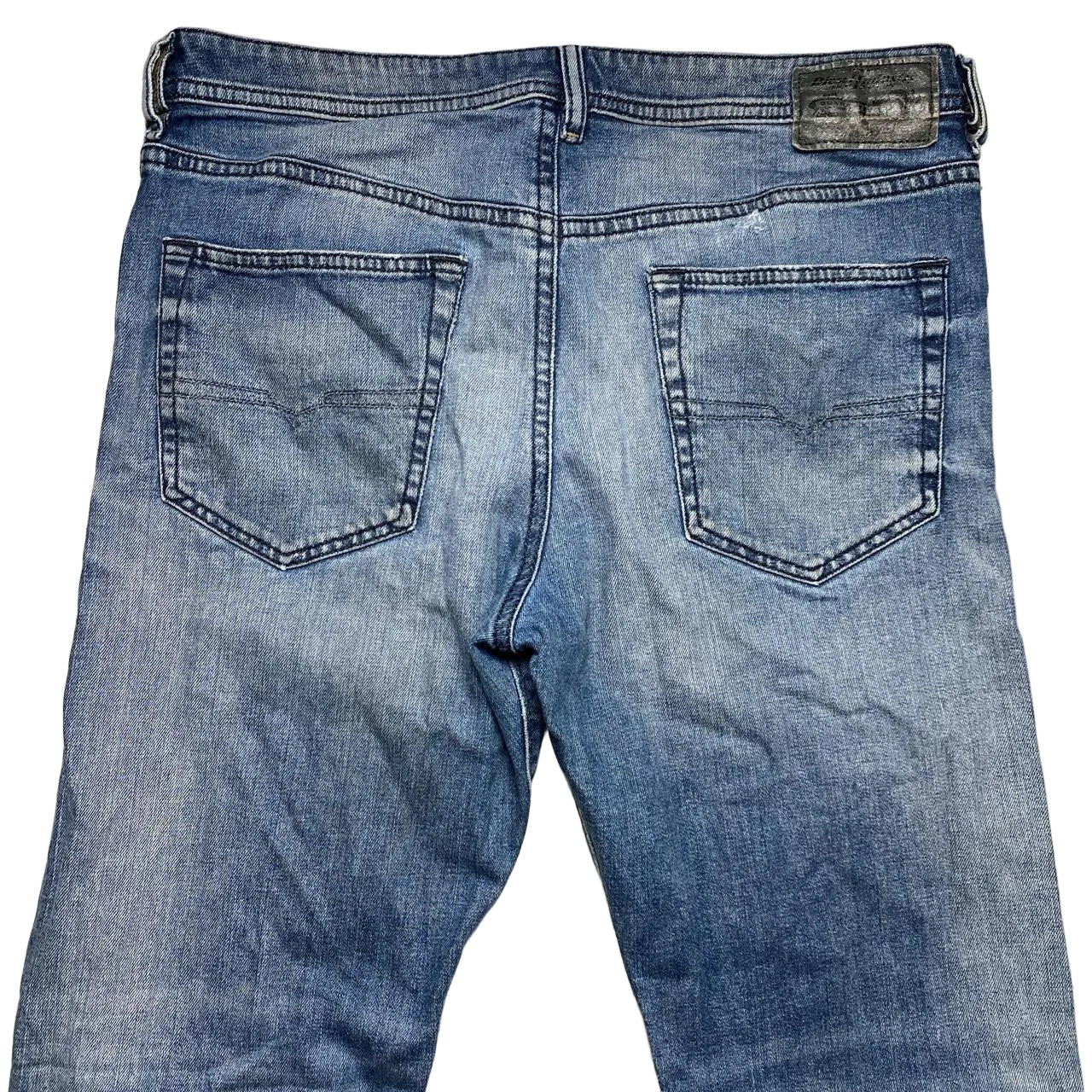 Diesel Buster Stonewashed Navy Jeans (34W)