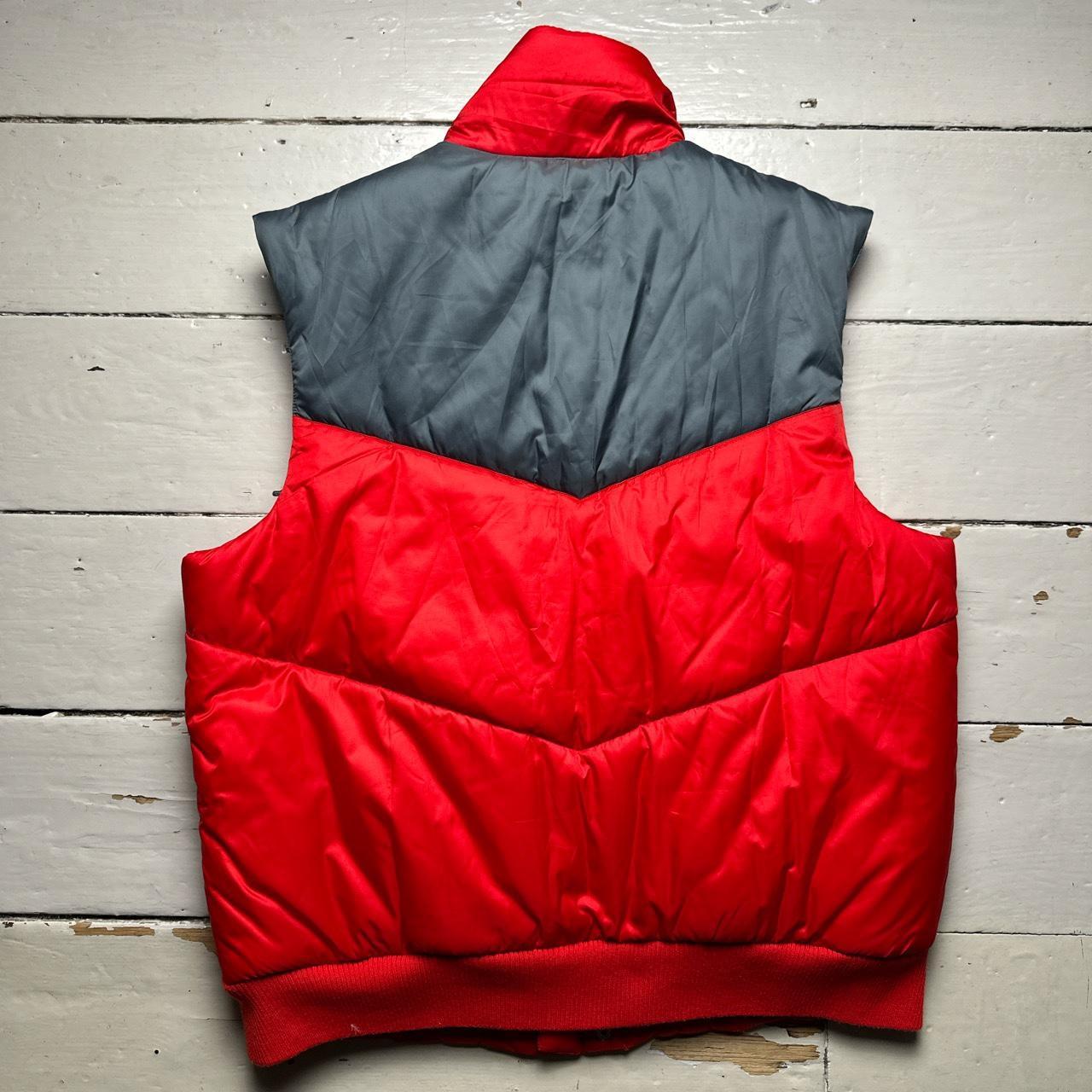 Adidas Originals Red and Grey Gilet Bodywarmer