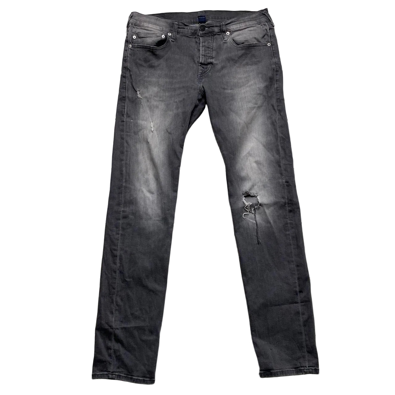 True Religion Rocco Grey Stitch Jeans (34W)