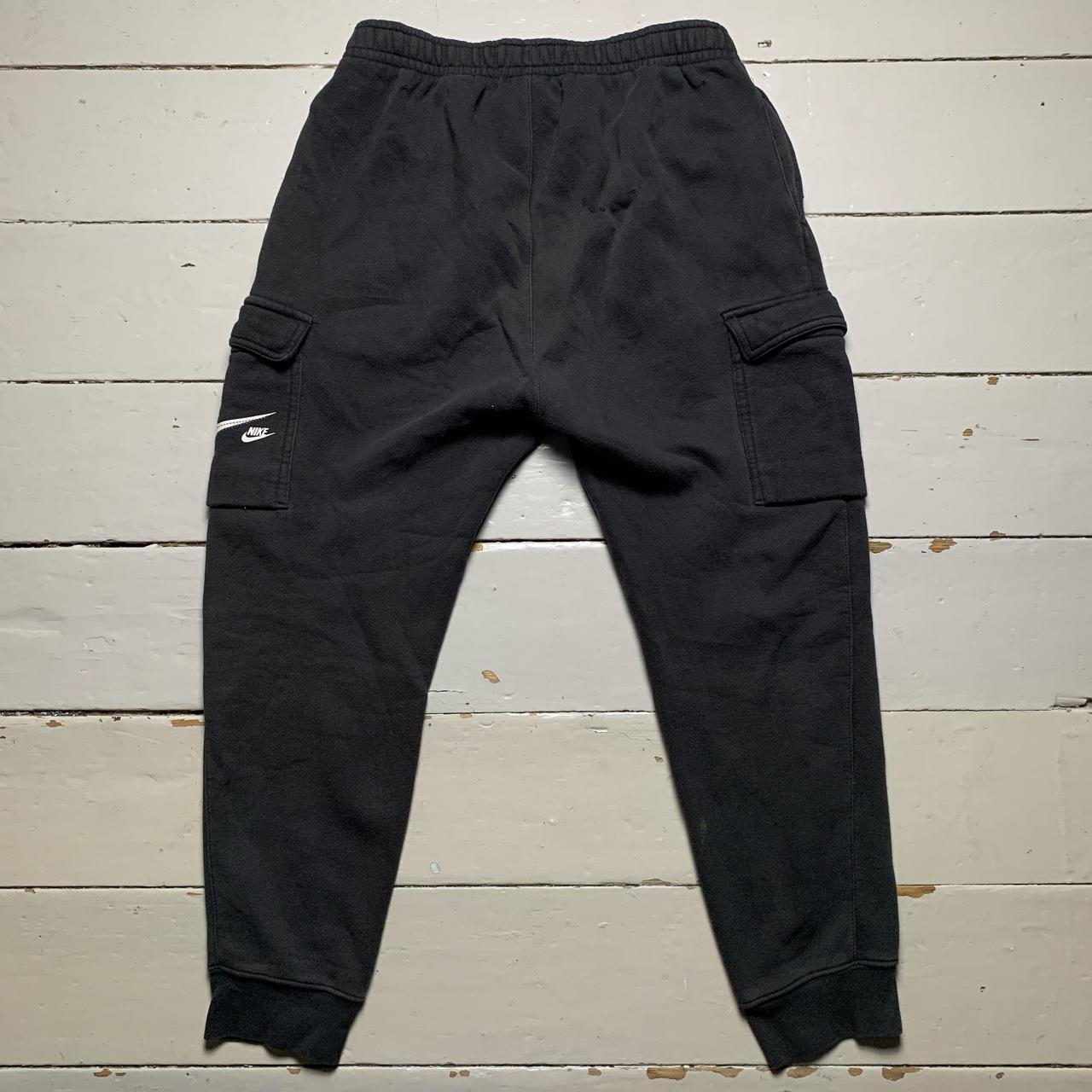 Nike Swoosh Cargo Joggers Black and White