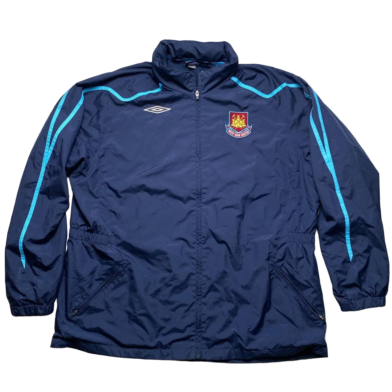 West Ham United Umbro Vintage Football Shell Tracksuit Jacket (3XL)