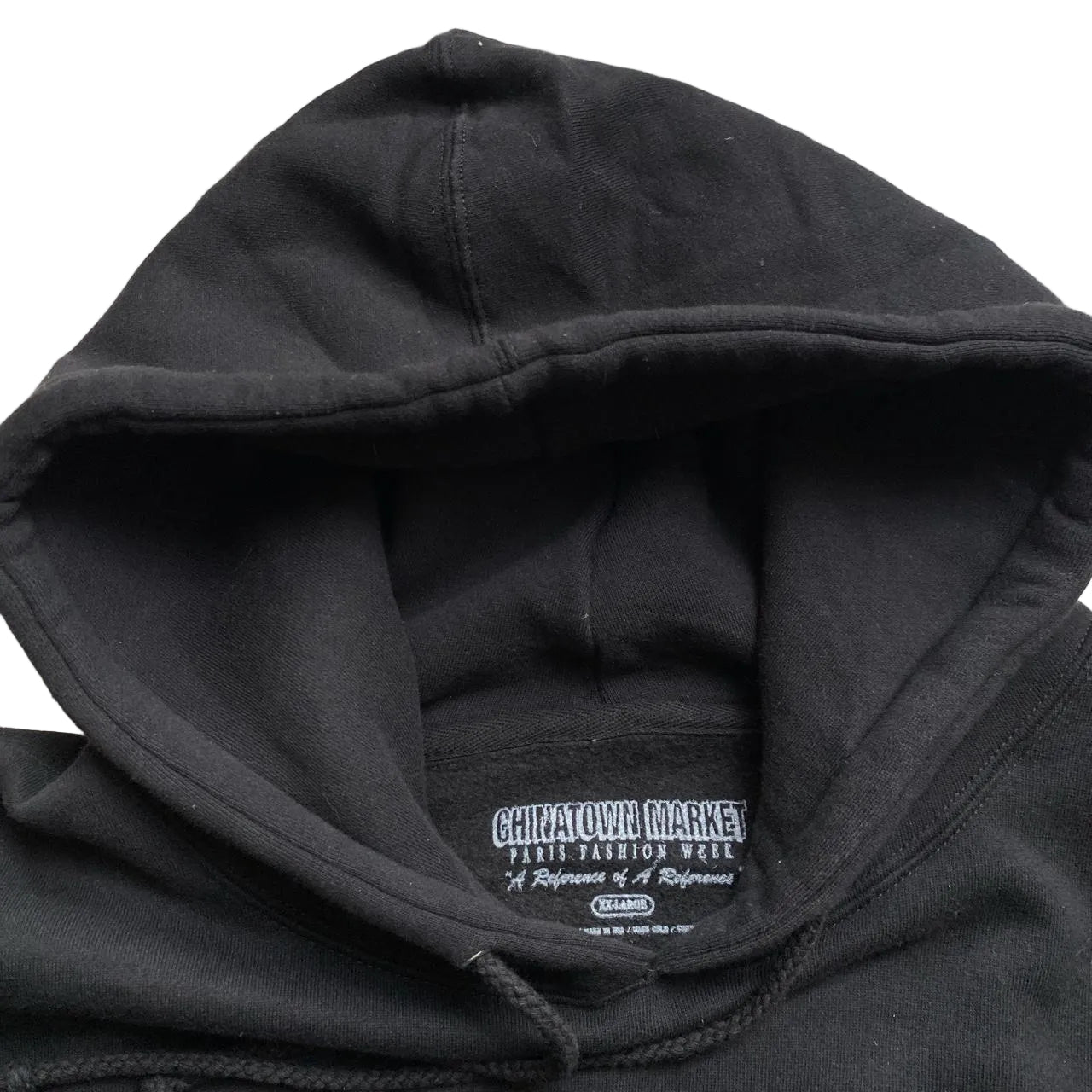 Chinatown Market Paris Fashion Week Black and Blue Hoodie (L/2XL)