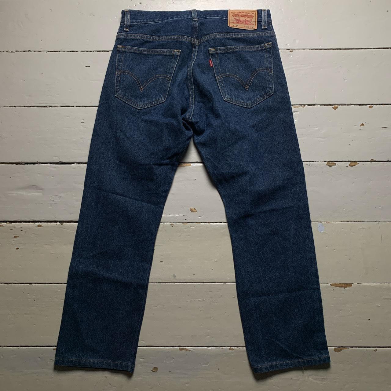 Levis 517 Bootcut Navy Jeans
