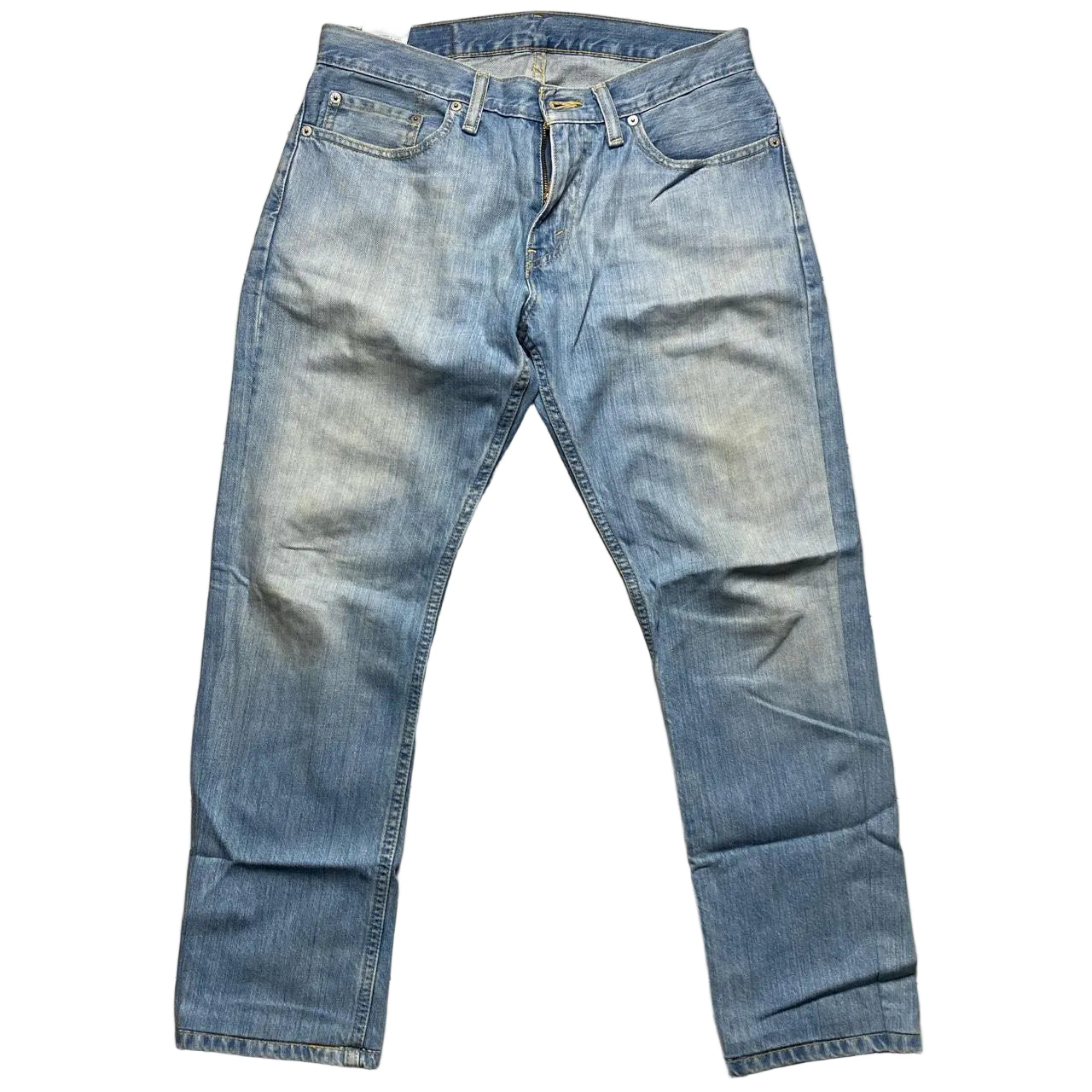 Levis 514 Light Blue Baggy Stonewashed Jeans (32W)