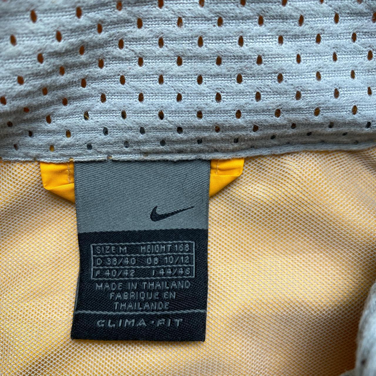 Nike Clima Fit Womens Vintage Orange and Grey Swoosh Shell Tracksuit Windbreaker Jacket (M)