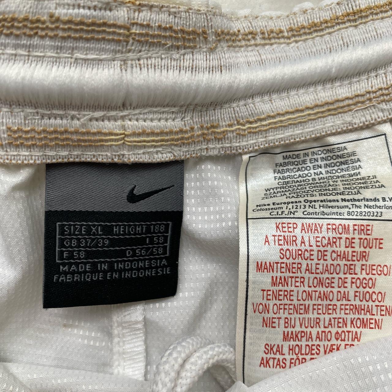 Nike Vintage Football Shorts White and Black