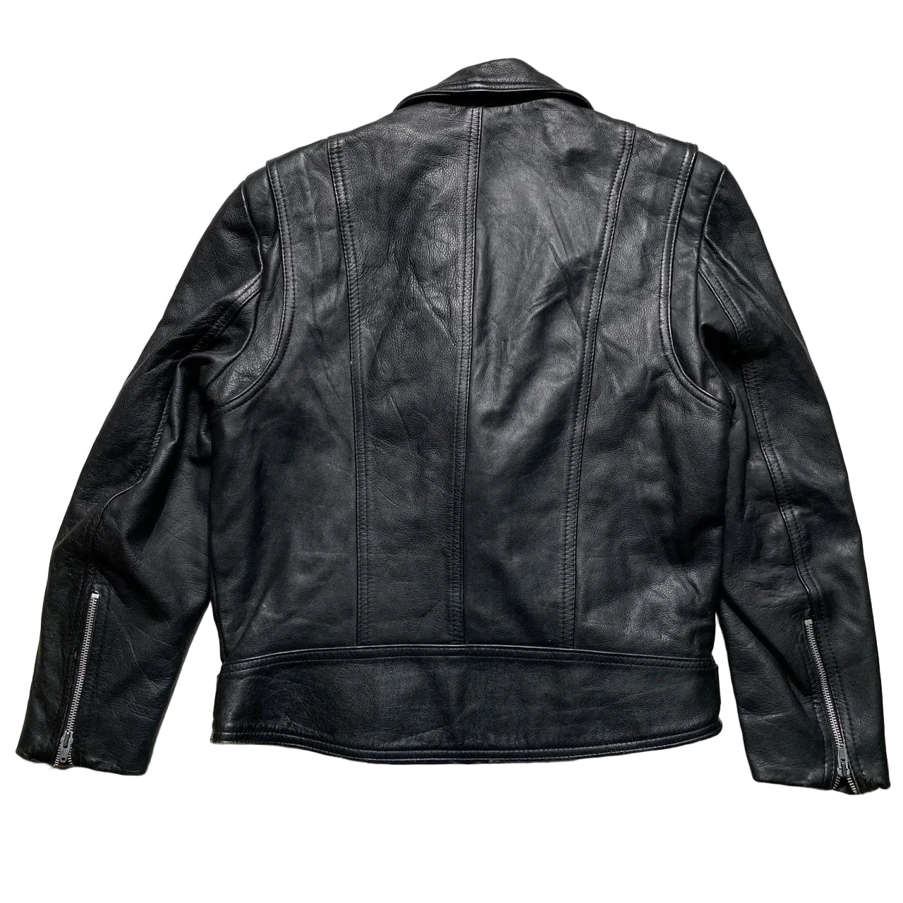 The Leather Ranch Motorbiker Leather Jacket (XL)