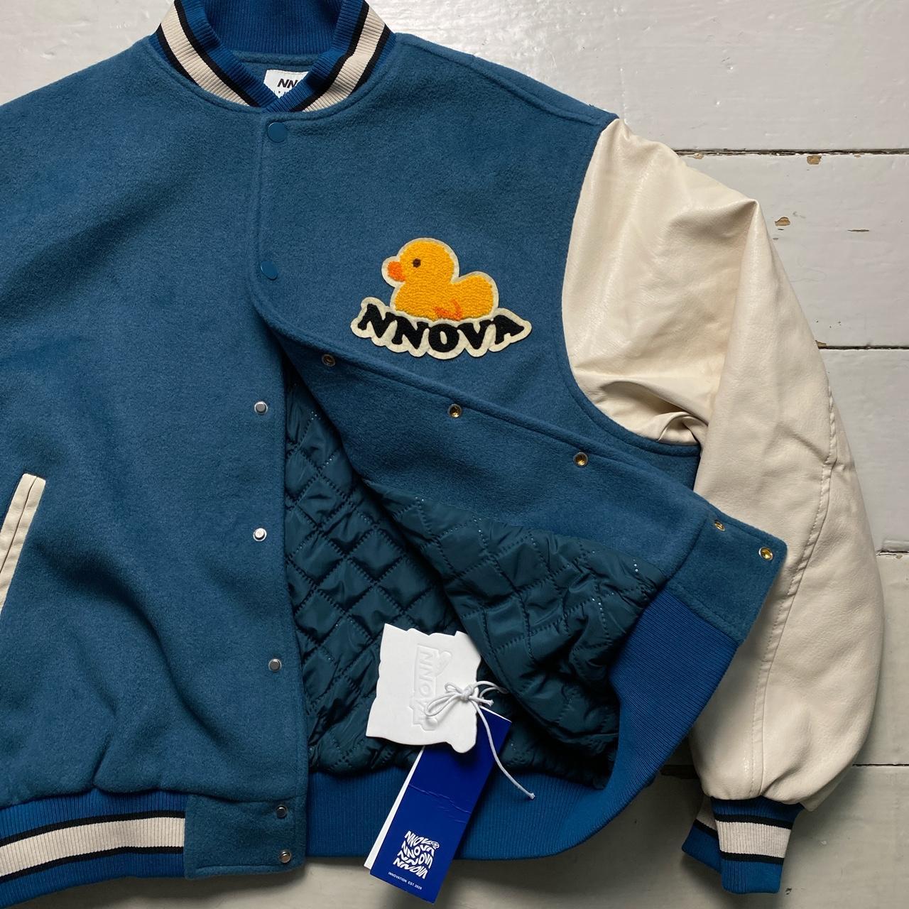NNOVA Travel Notes Varsity Fleece and Faux Leather Bomber Jacket