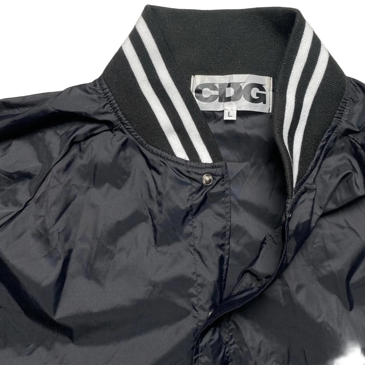 Comme Des Garcons CDG Black and White Bomber Jacket (L)