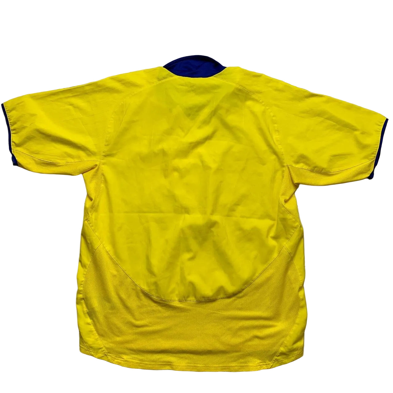 Nike Arsenal Vintage O2 2003 04 Yellow and Blue Football Jersey (XL)