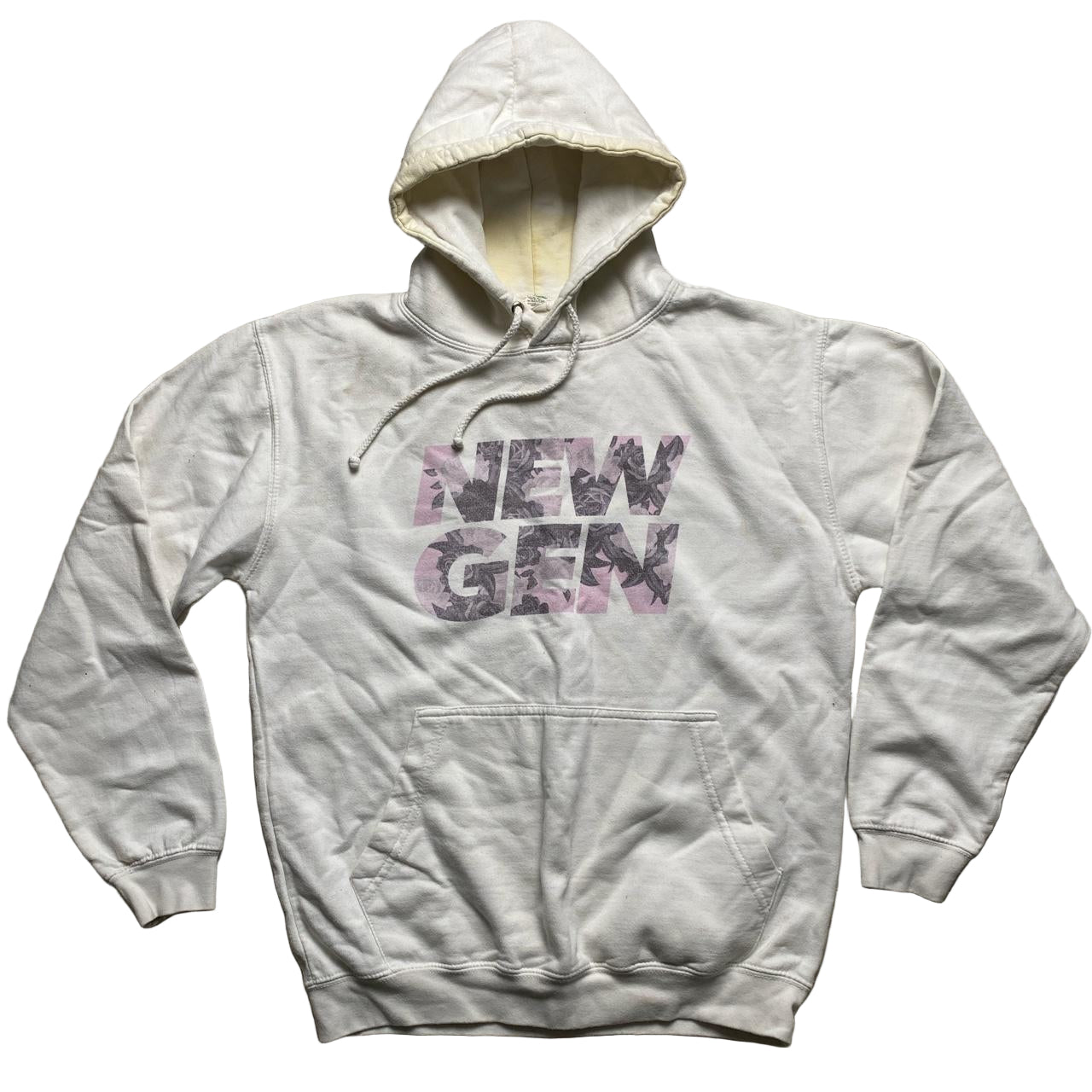 New Gen Record Label White Hoodie (M)