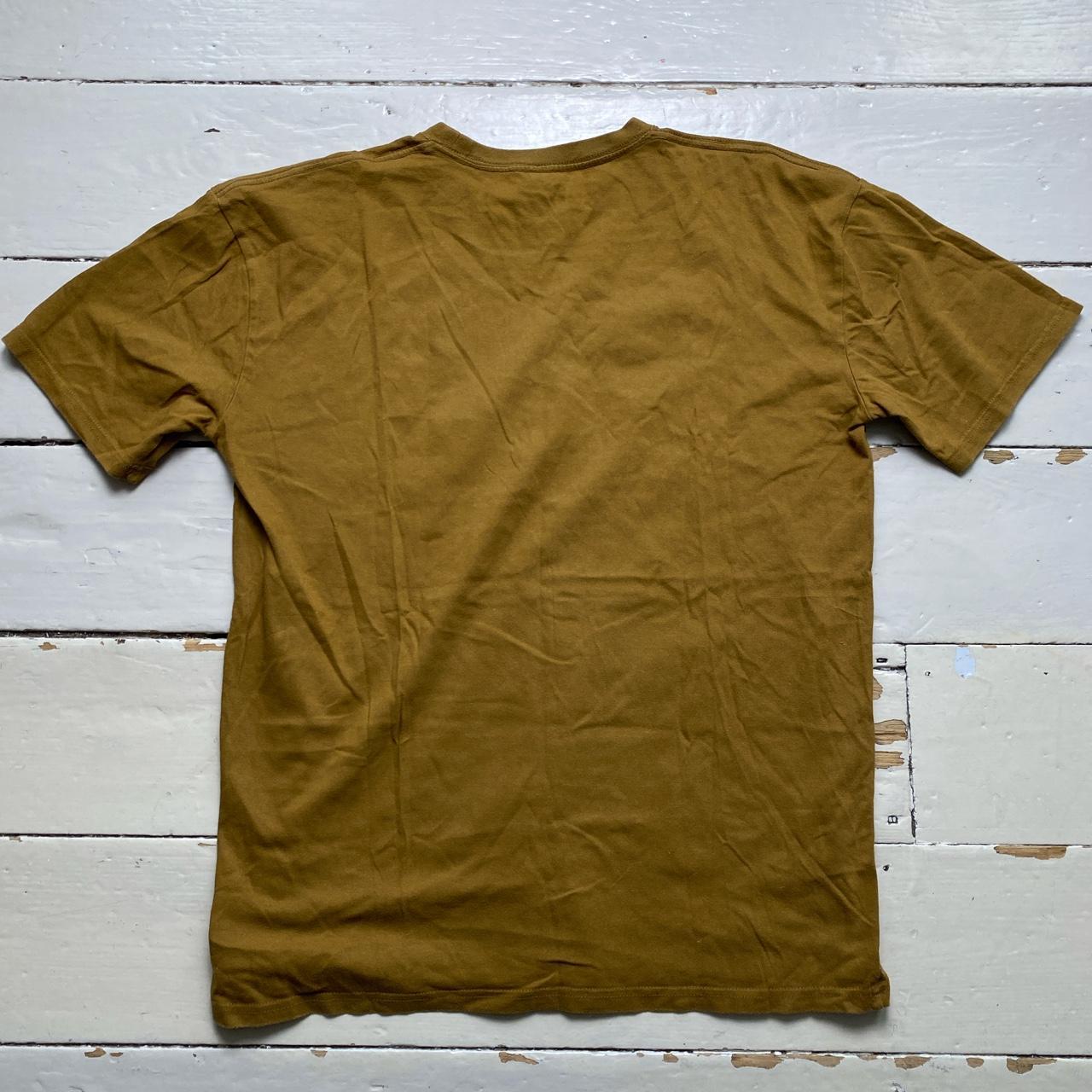Patta Repeat Spellout Suriname Rasta Colour Khaki T Shirt