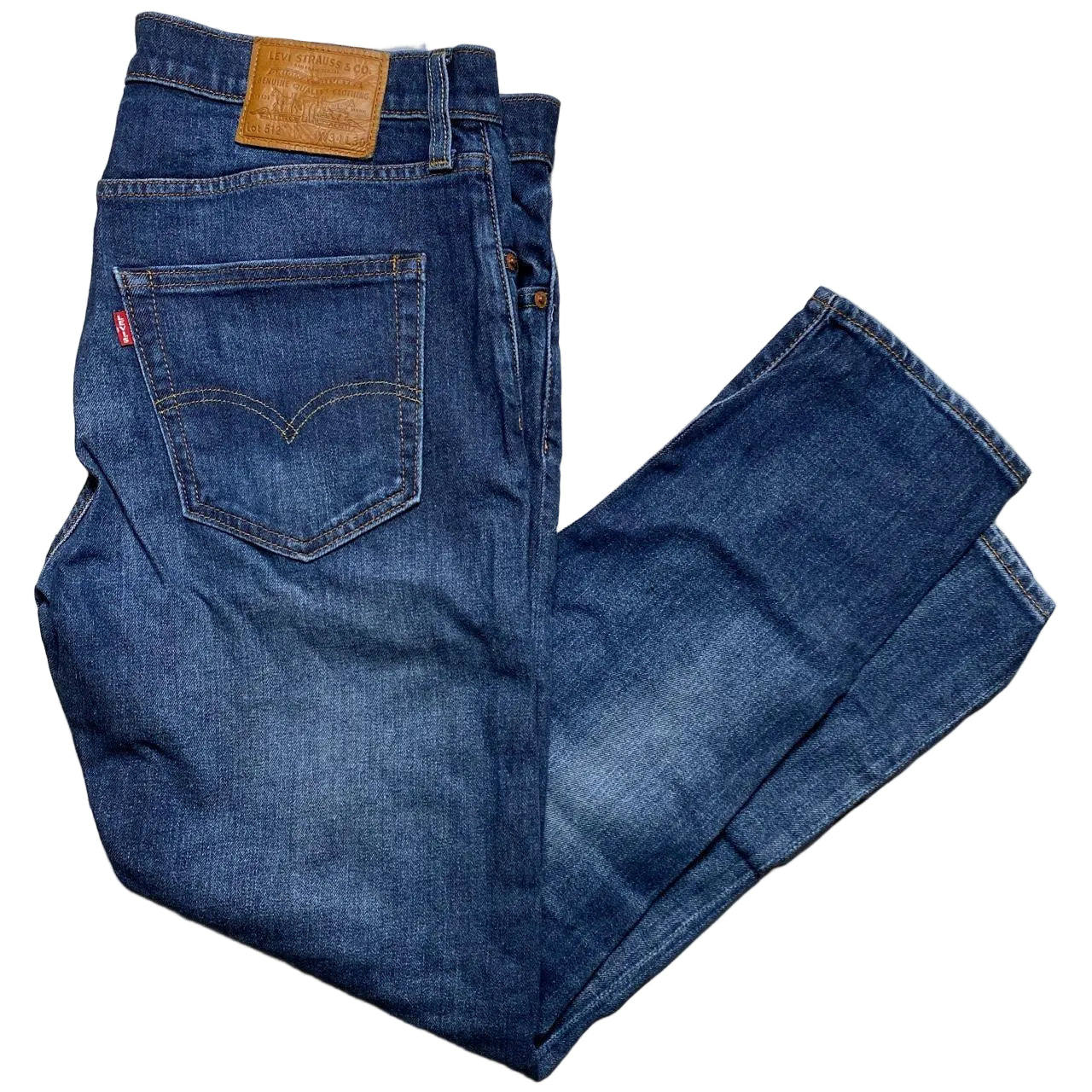 Levis 512 Slim Dark Navy Jeans (34W)