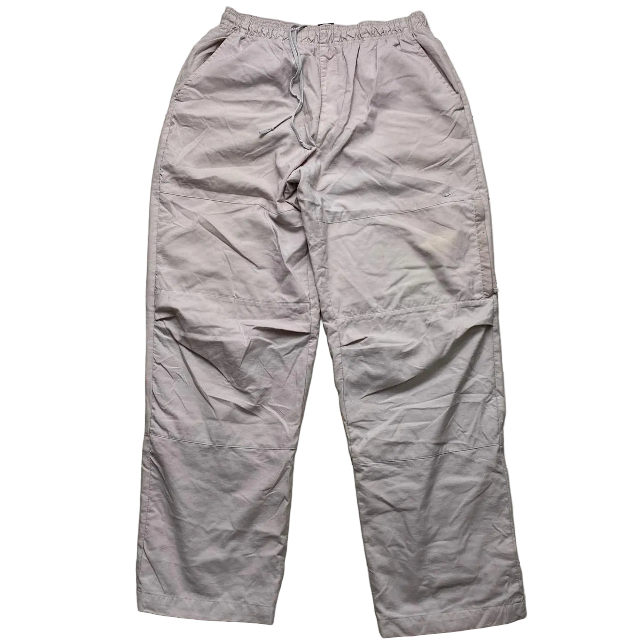 Nike Shell Baggy Cream Track Pant Bottoms (XL)