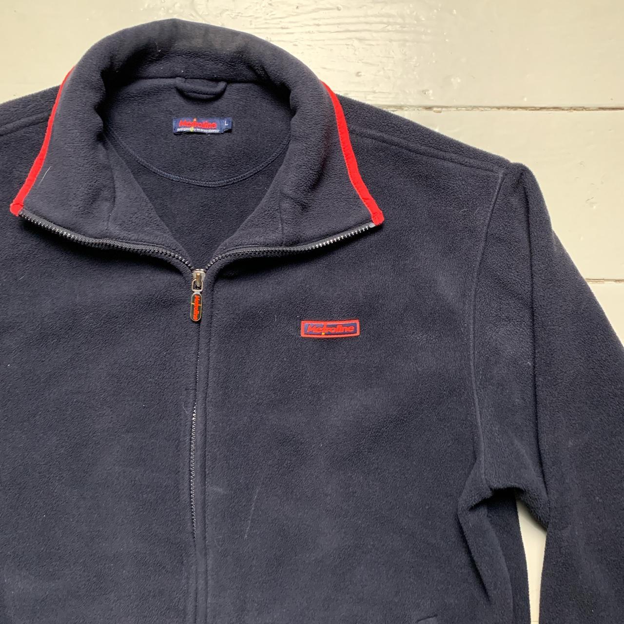 Metroline Vintage Train Fleece Jumper Navy and Red