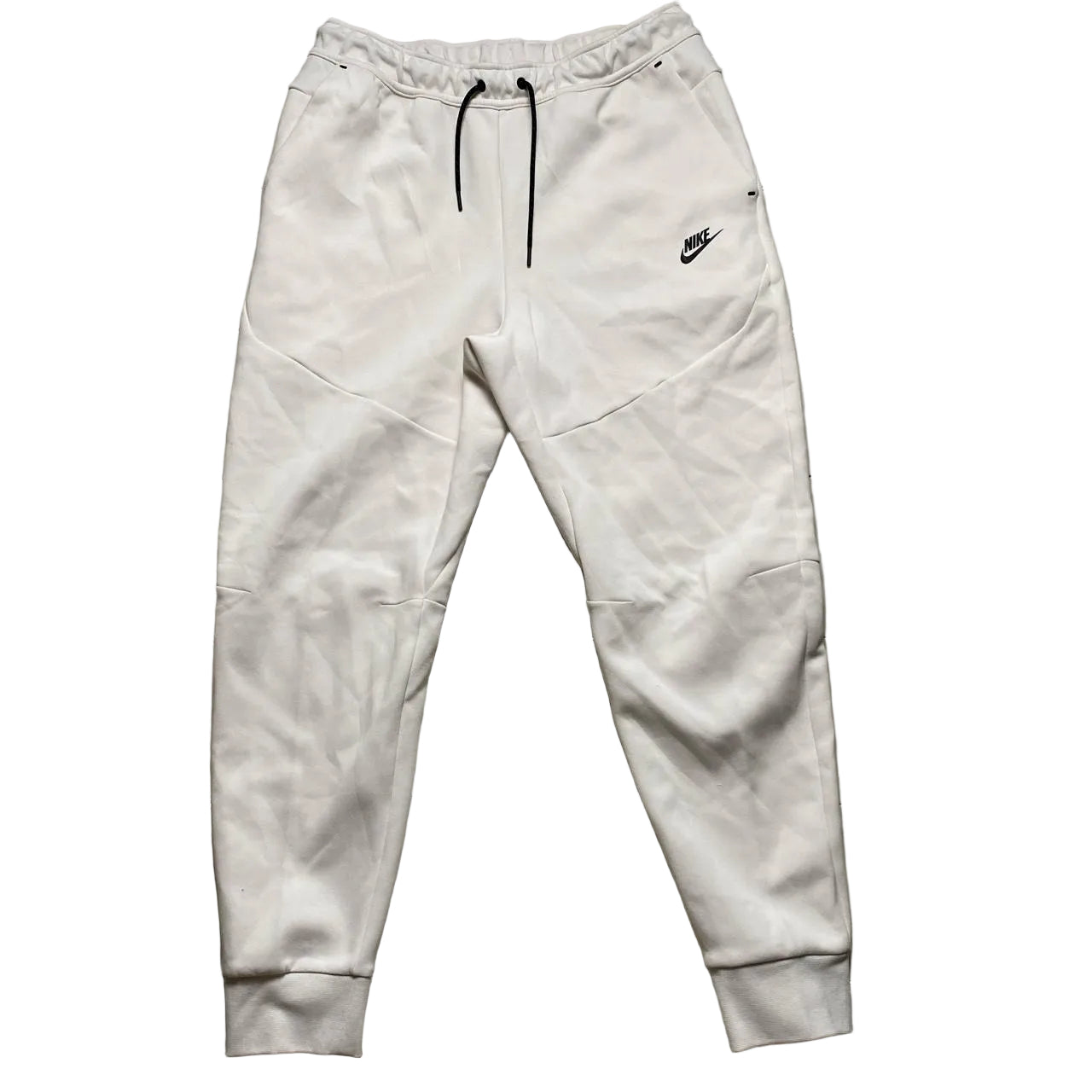 Nike Tech Fleece New Season Pure White Jogger Bottoms (L)