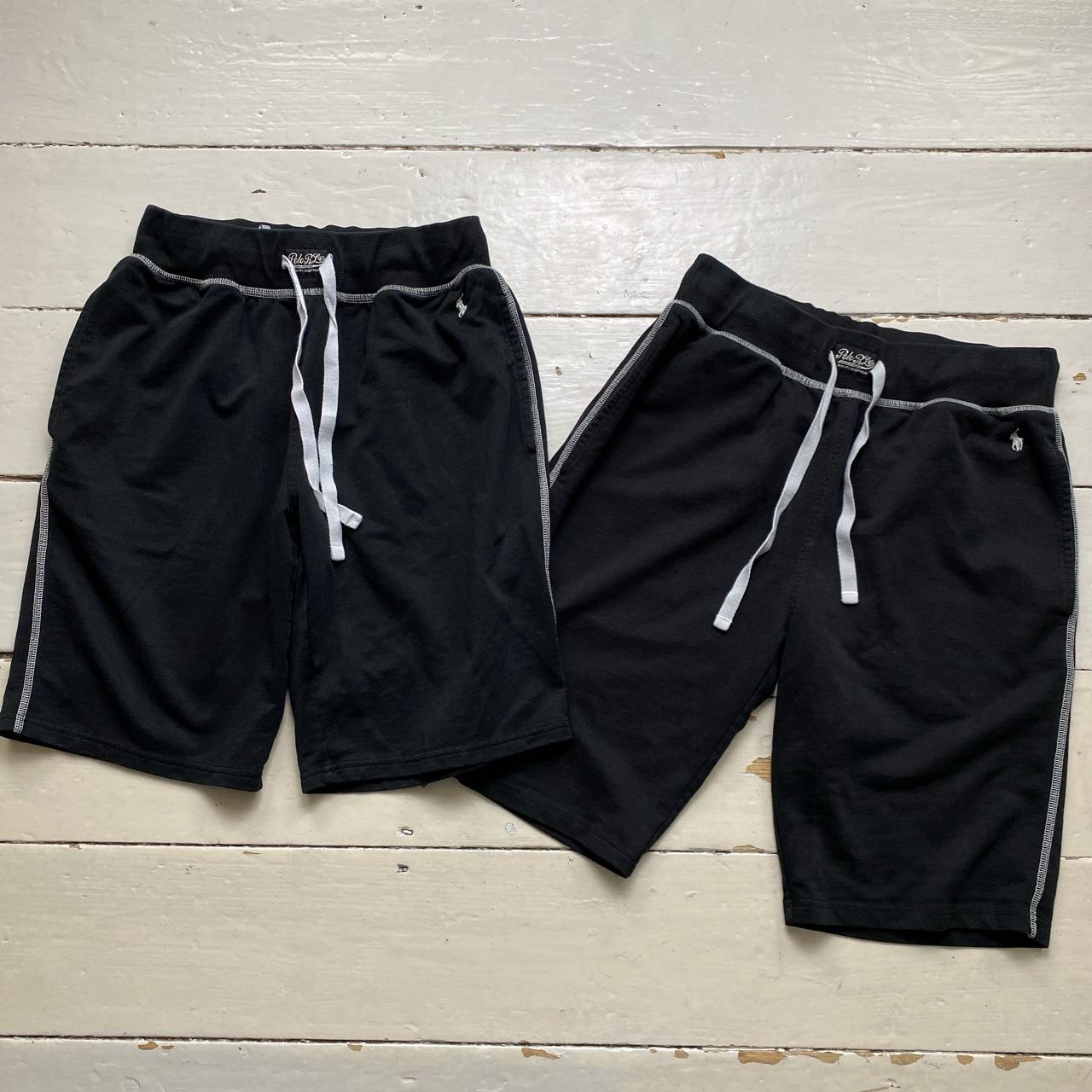 Polo Ralph Lauren Black and White Shorts