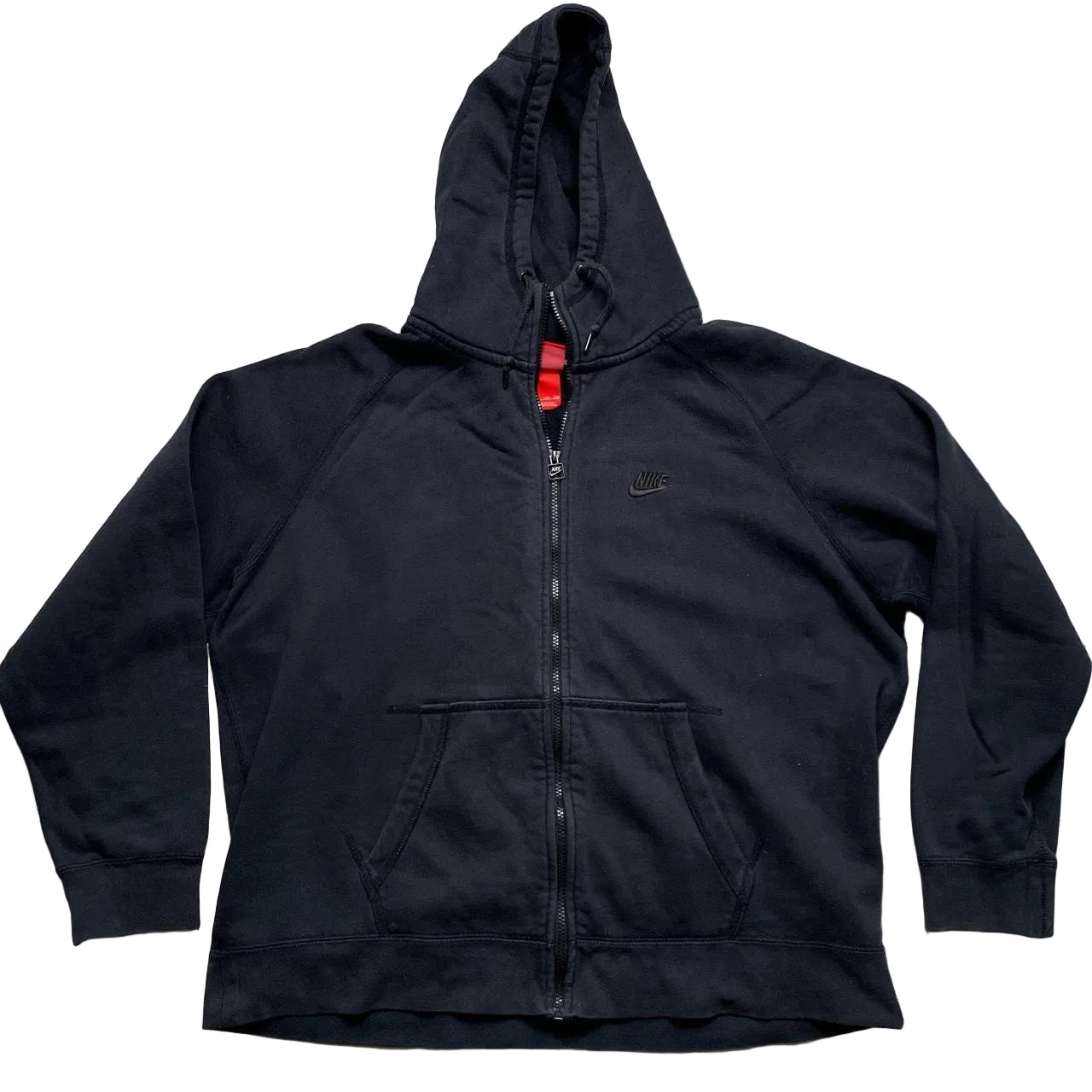 Nike Black on Black Swoosh Hoodie (2XL)