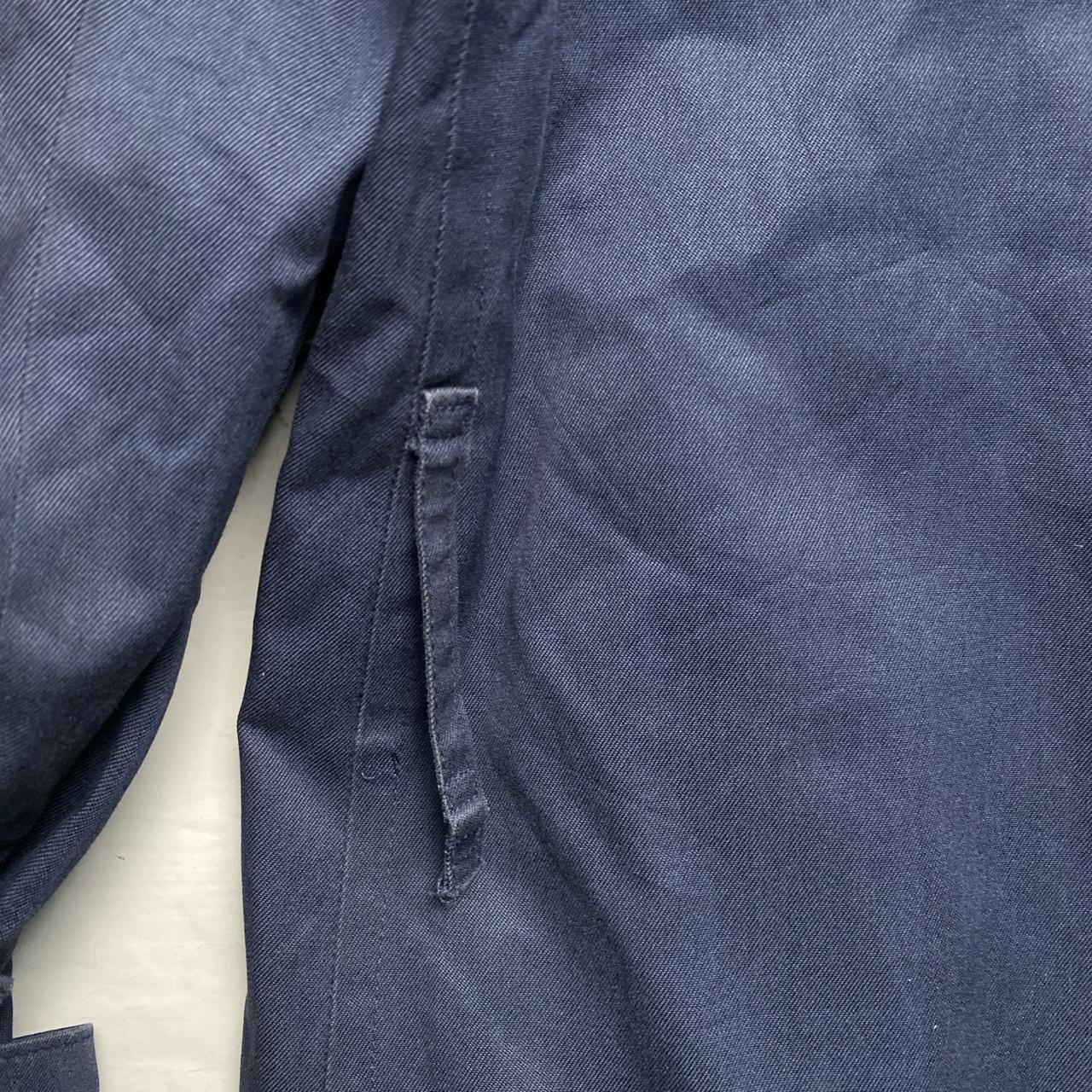 Burberry Burberrys Vintage Navy Nova Check Trench Coat (L)