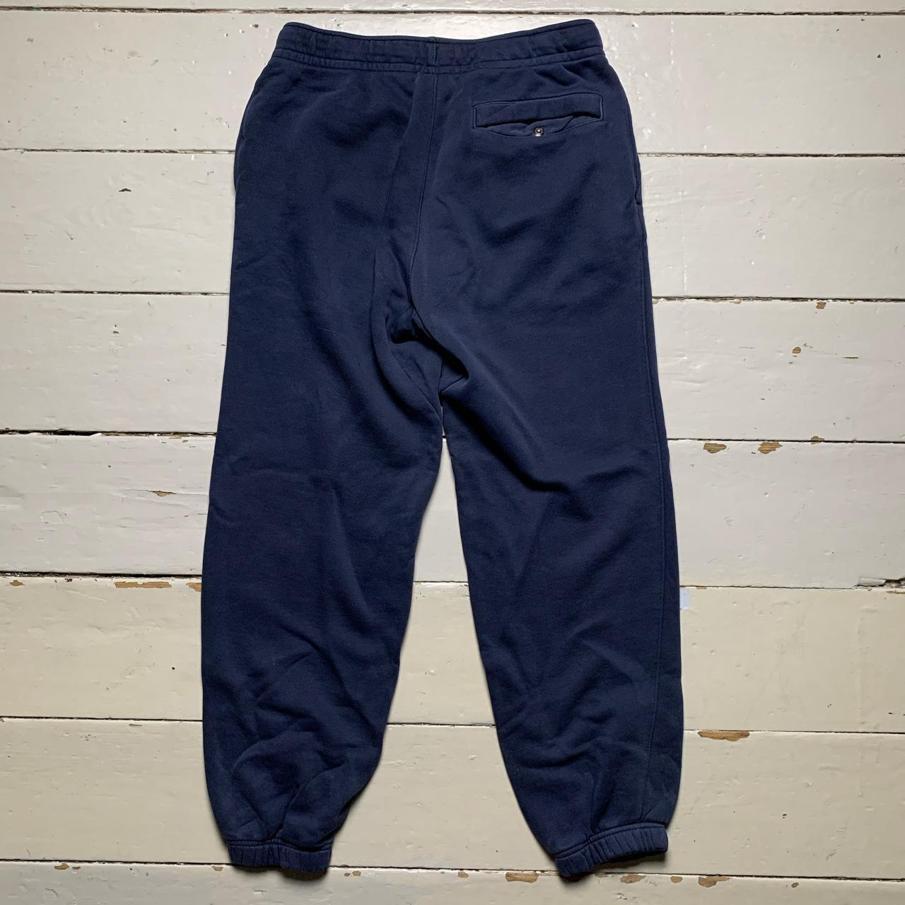 Nike Club Contrast Stitch Navy and White Joggers