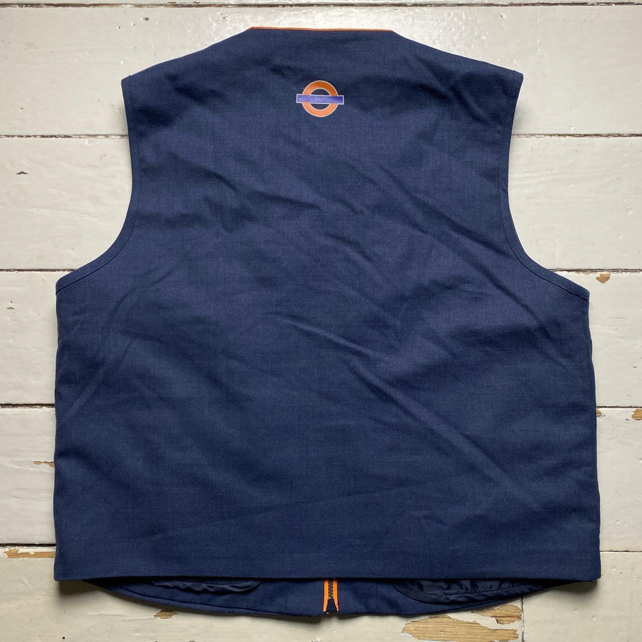 Workwear Gilet Navy and Orange