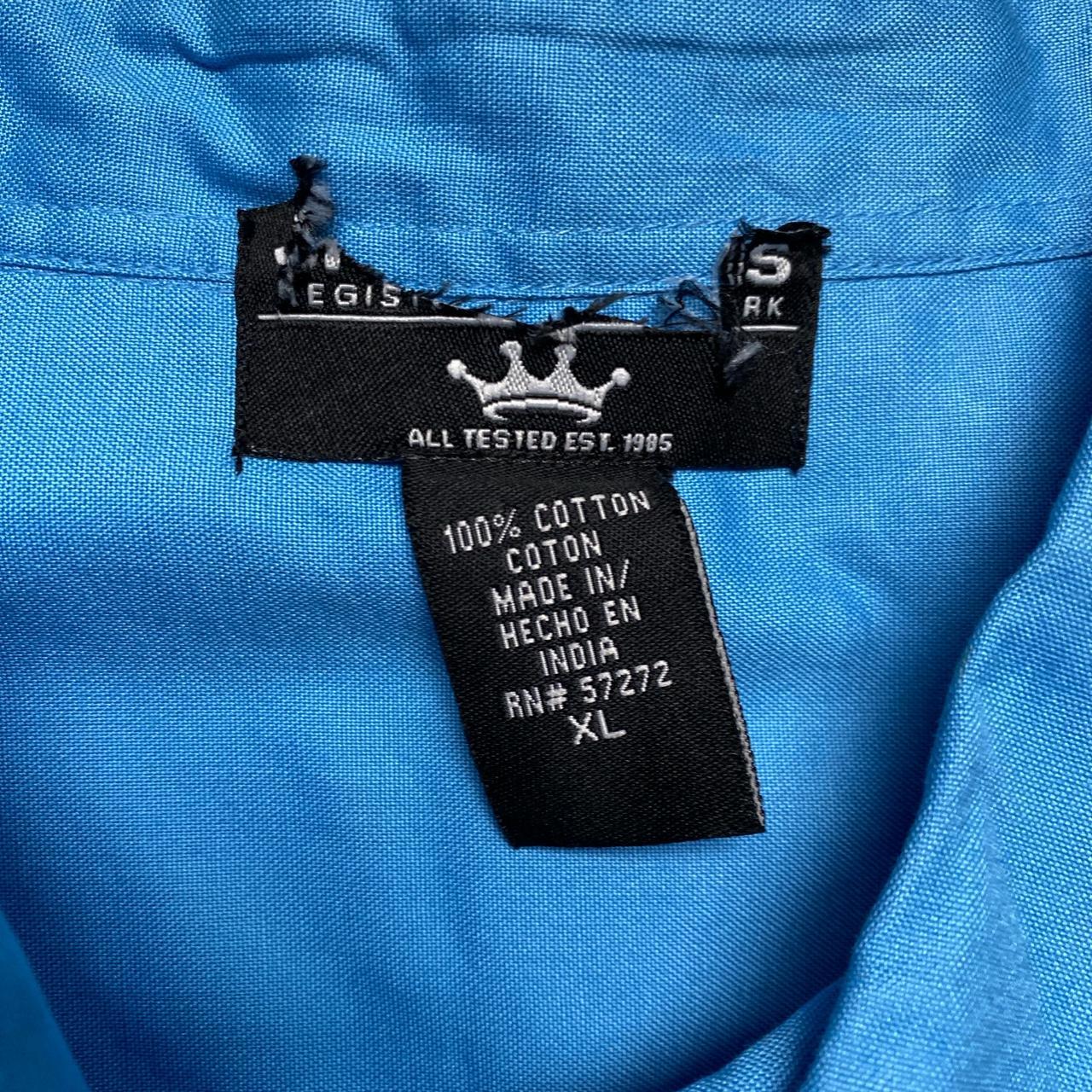 JNCO Jeans Vintage Light Blue Short Sleeve Shirt (XL)