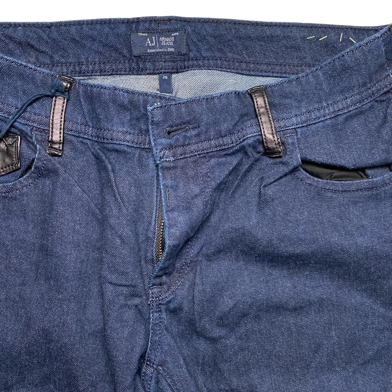 Armani Womens Slim Fit Navy Jeans (29W)