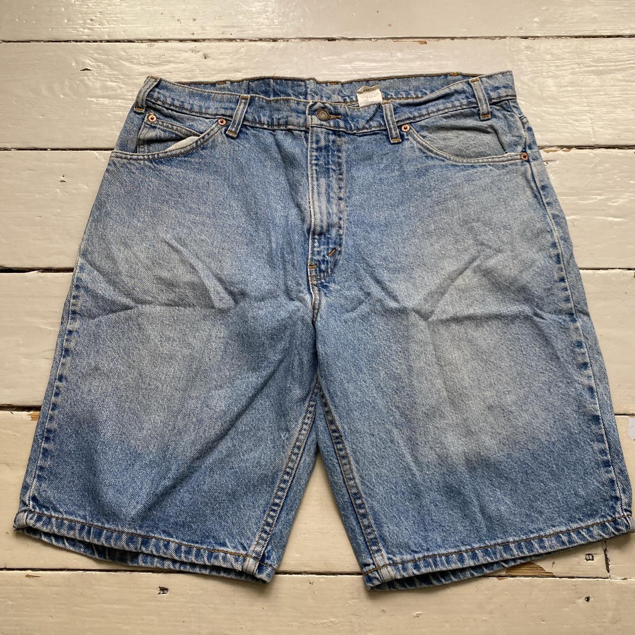 Levis 550 Baggy Light Blue Jean Short Jorts