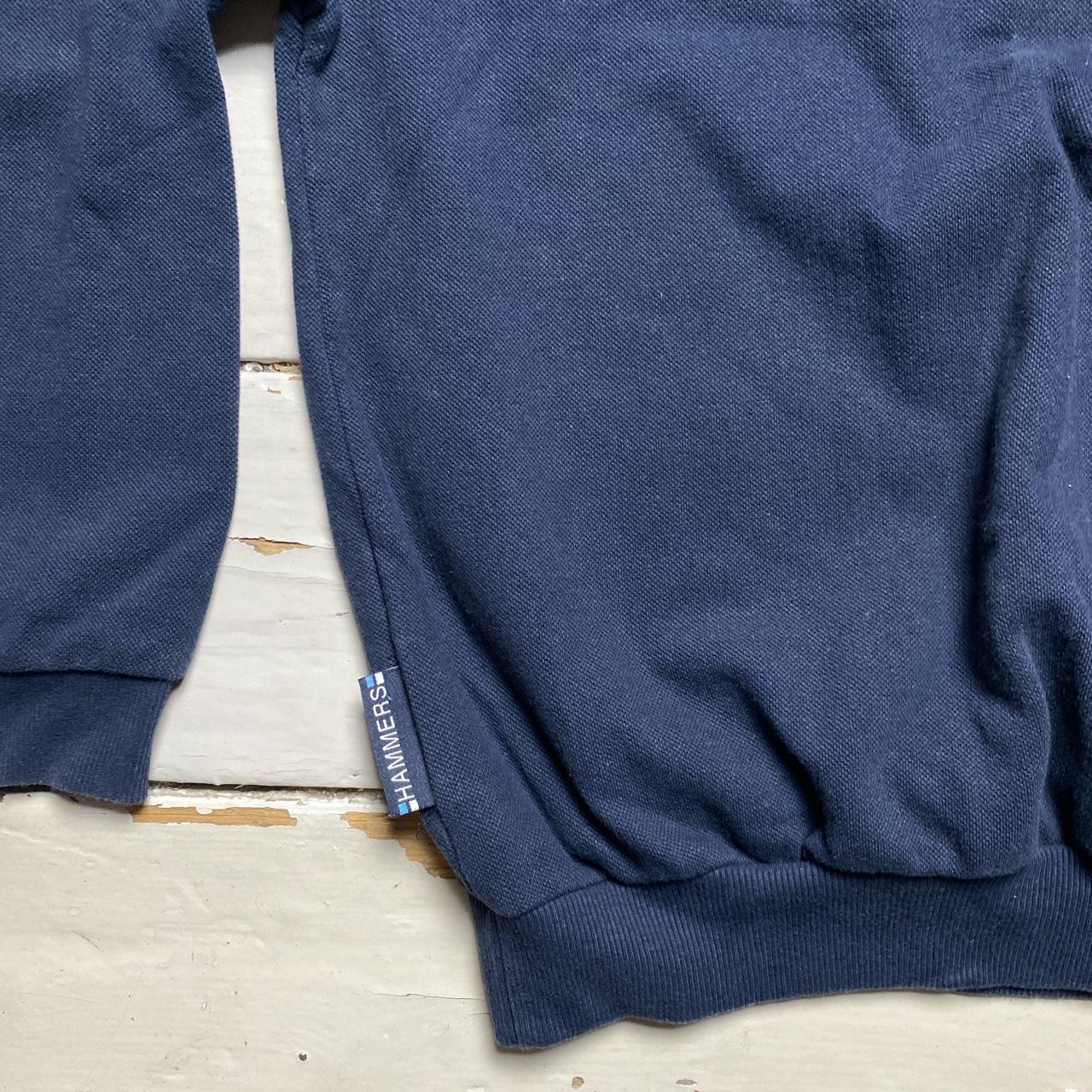 West Ham Vintage Fila Jumper Navy