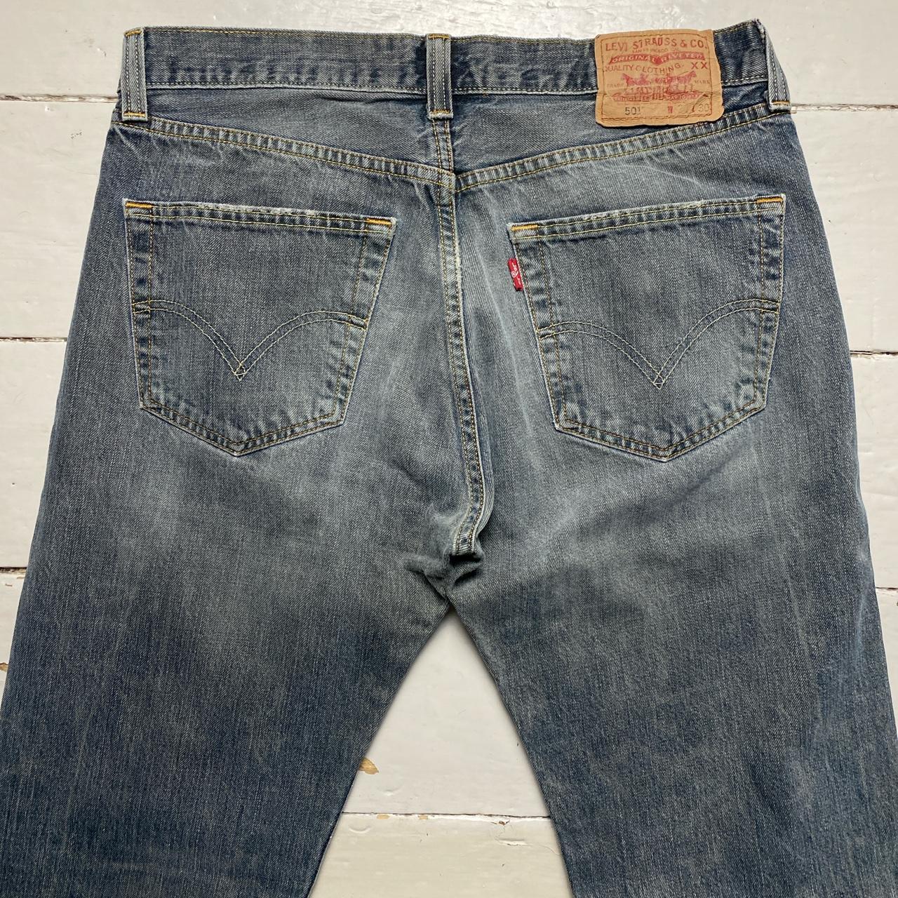 Levis 501 Grey Stonewashed Jeans