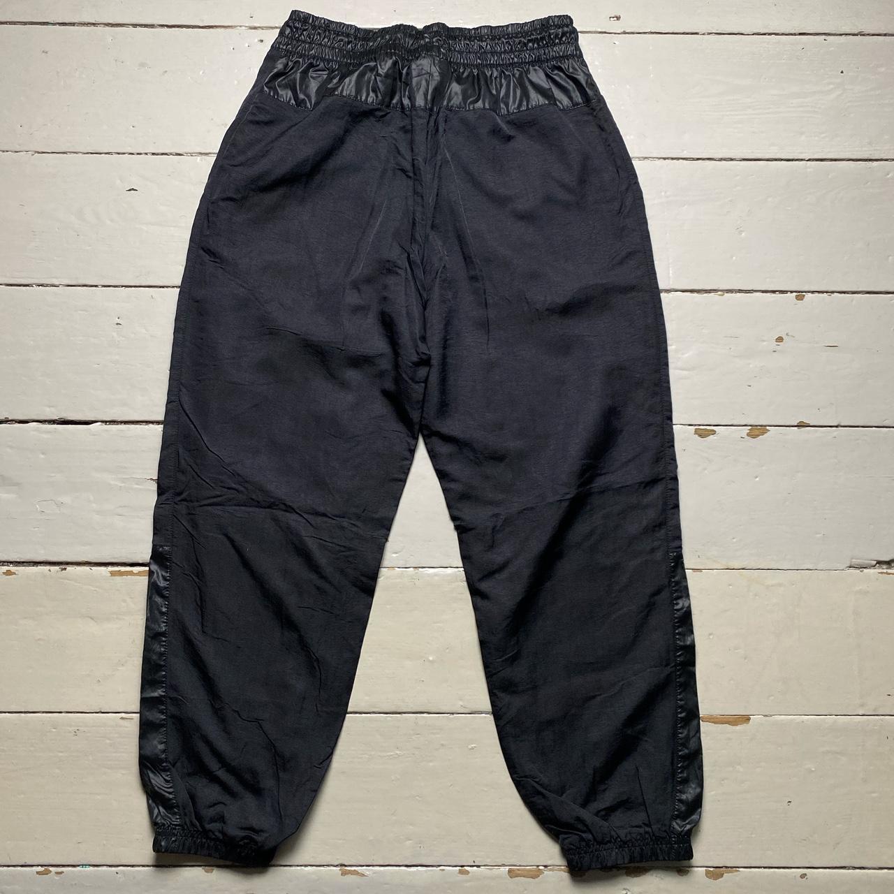 Nike Swoosh Black and White Baggy Cargo Type Track Pant Bottoms