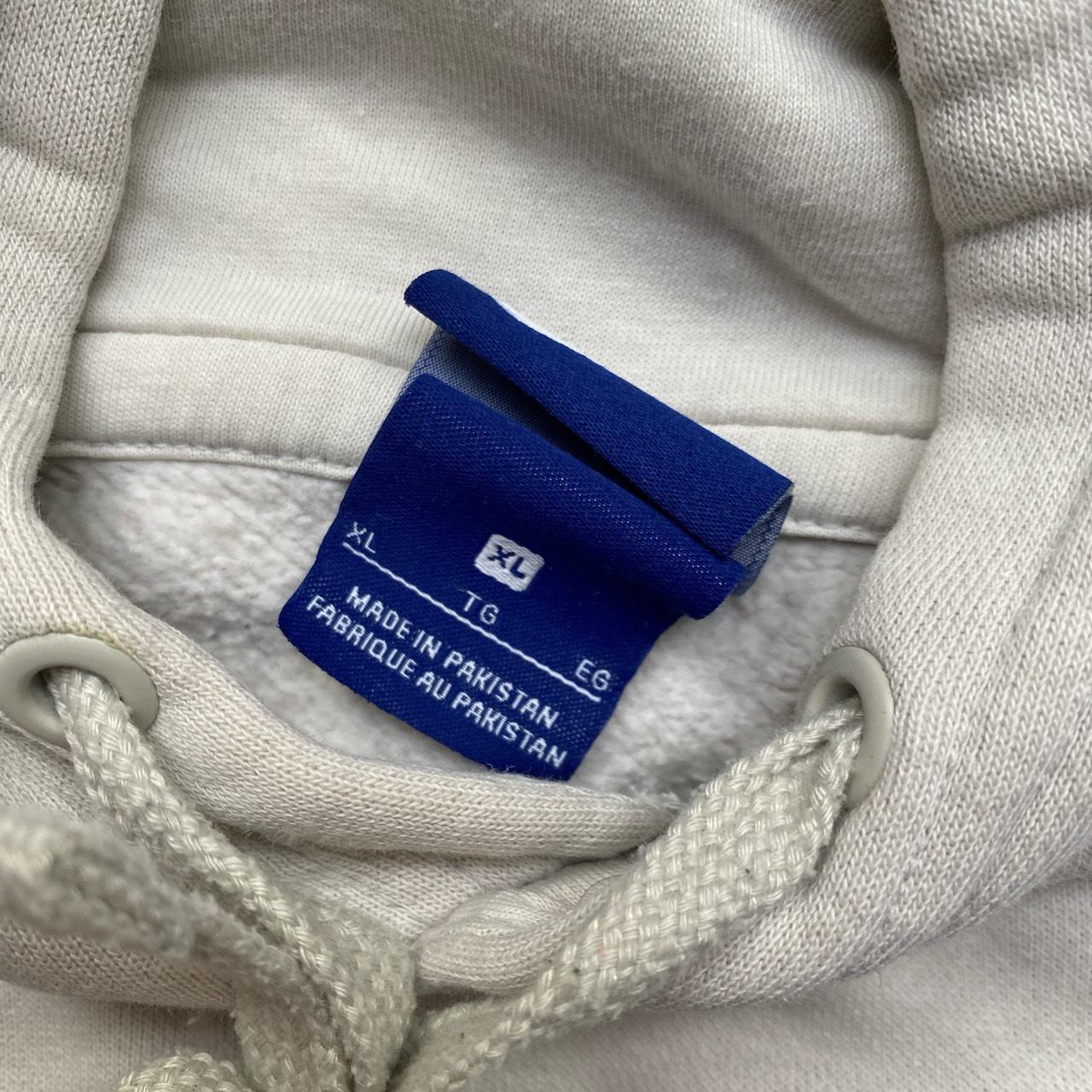 Nike Cream White and Black Swoosh Hoodie