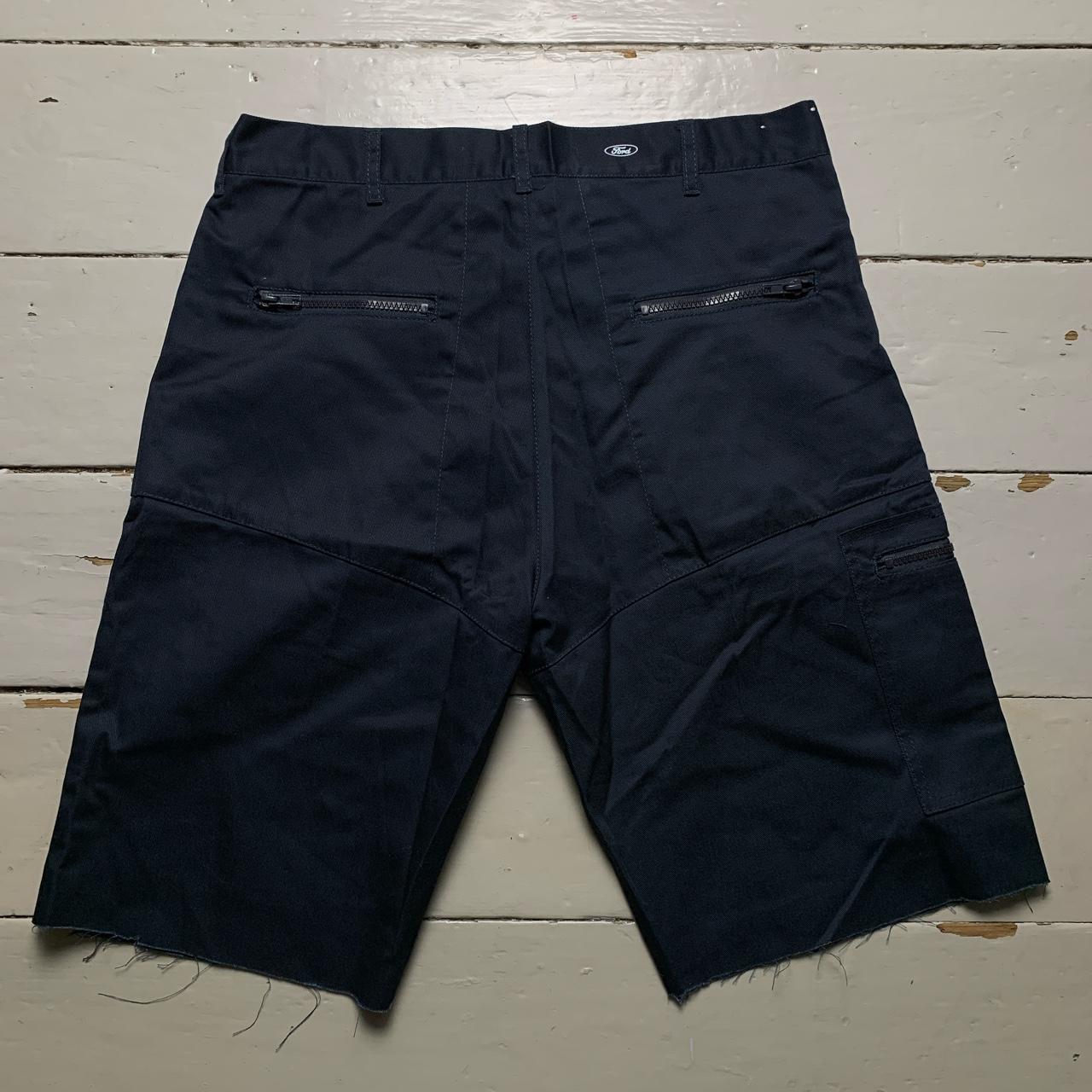 Dickies Ford Navy Cut Down Cargo Workman Trouser Shorts