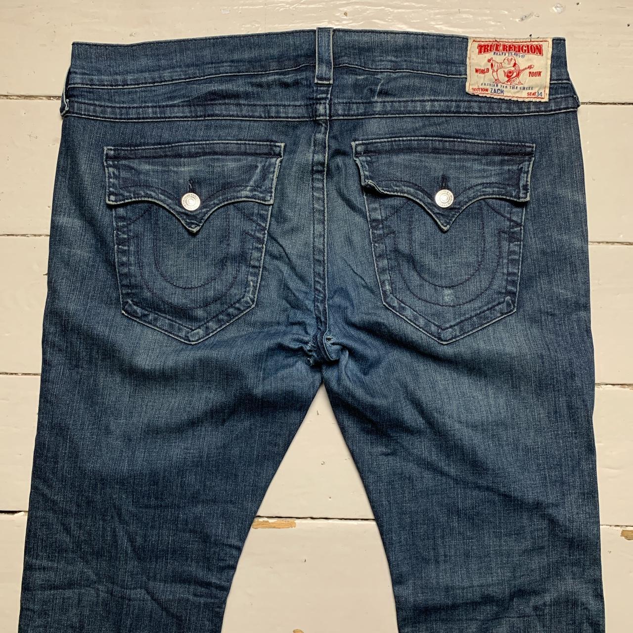 True Religion Zach Blue Stitch Jeans