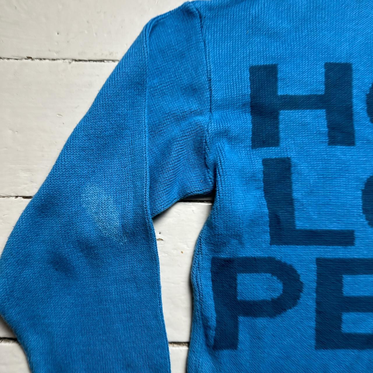 Daniel Poole Vintage Dance Techno Rave Jumper Blue Two Tone