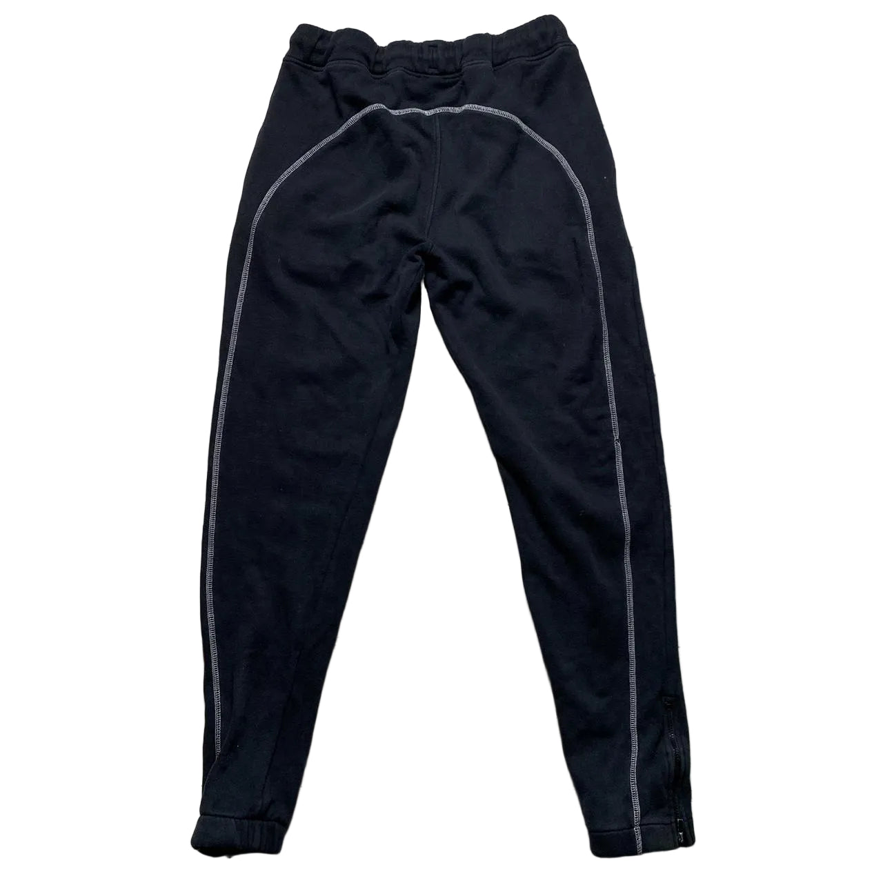 Trapstar Black Red and White Contrast Stitch Slim Joggers (XS)