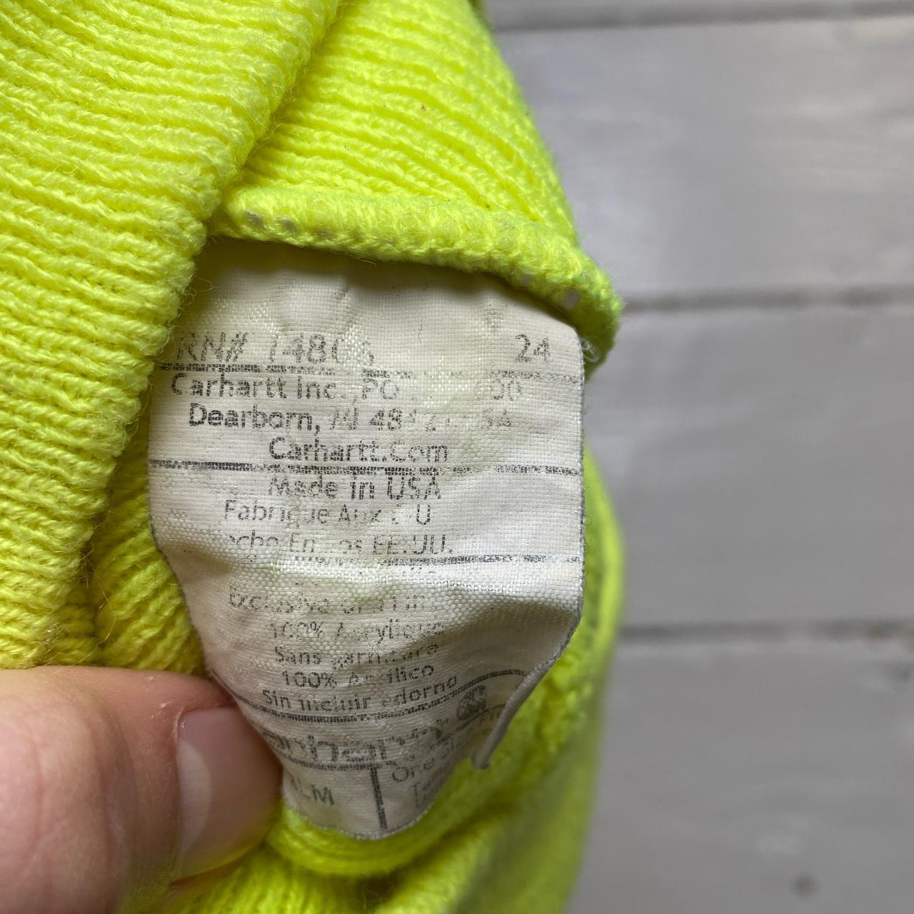 Carharrt Neon Yellow Beanie Hat