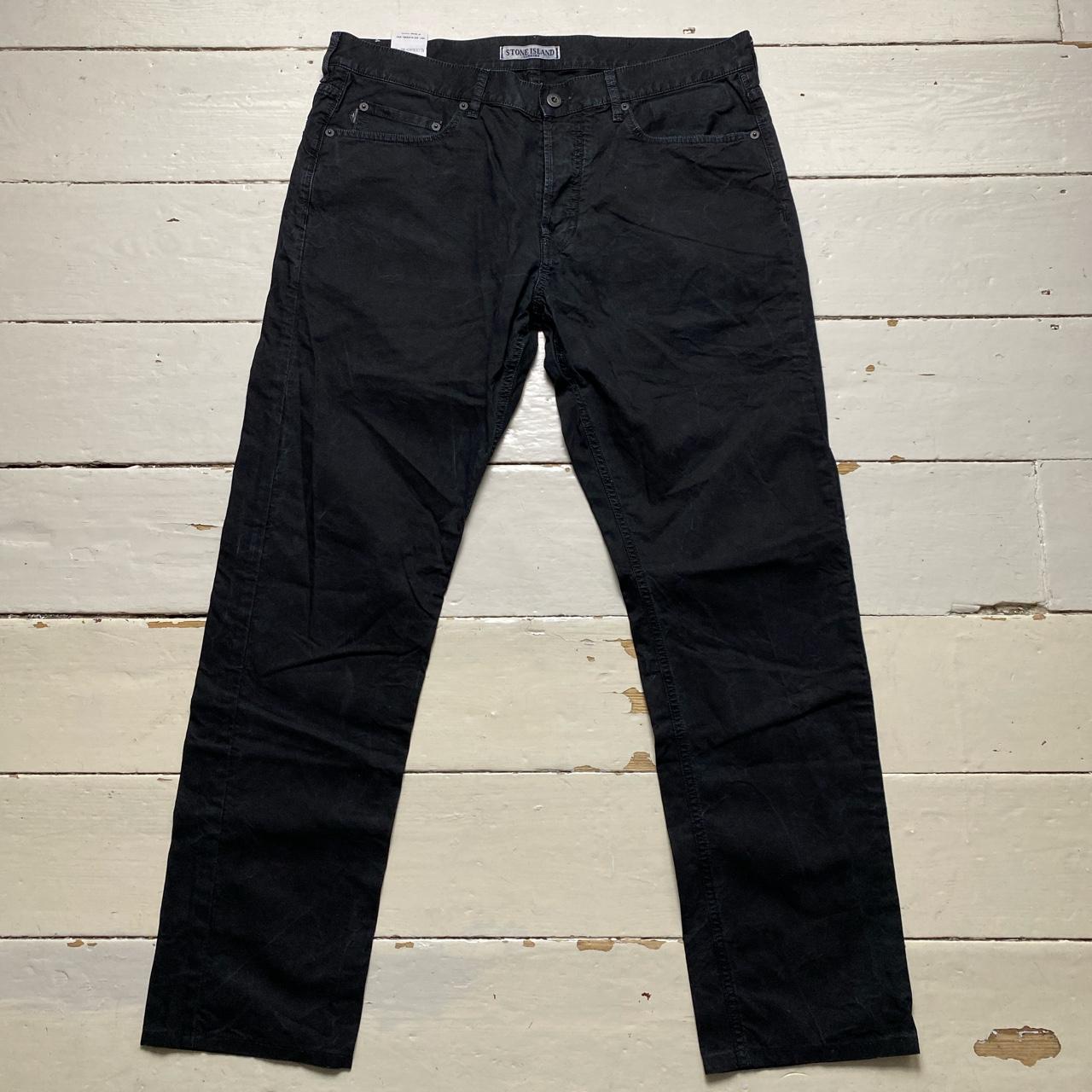 Stone Island Black Jeans Combat Style Trousers
