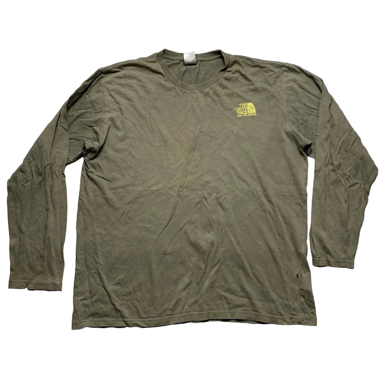The North Face Vintage Green Long Sleeve T Shirt (XL)