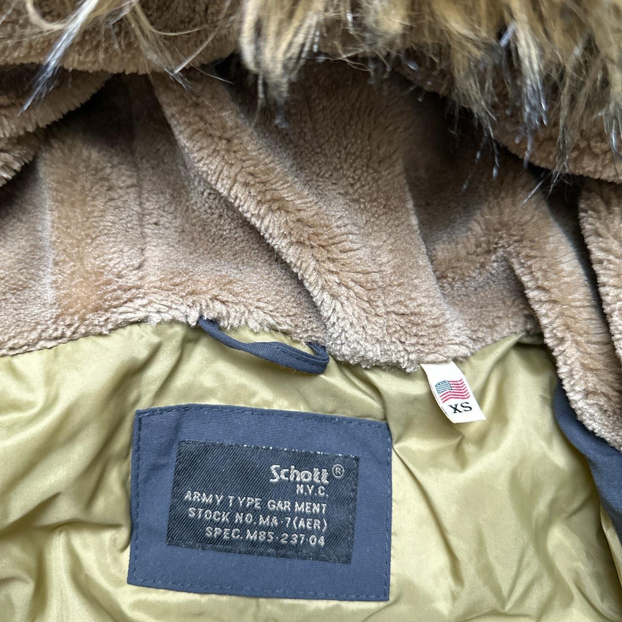 Schott USA Black Parka Coat