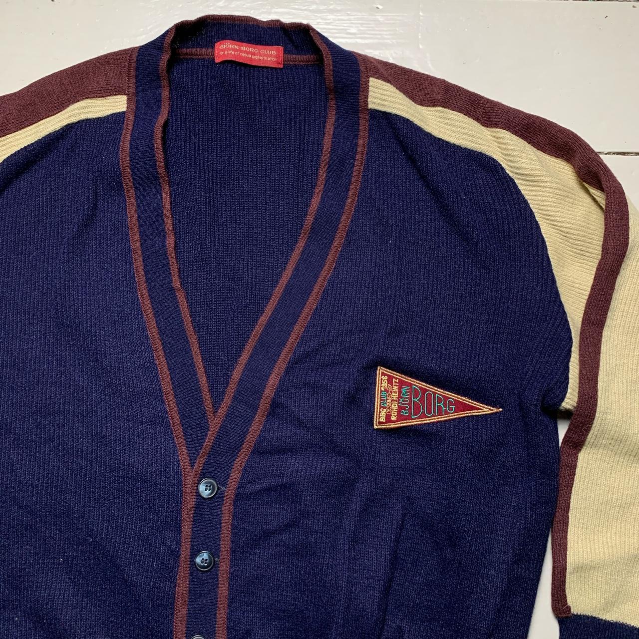 Bjorn Borg Vintage 80’s Knit Cardigan Jumper