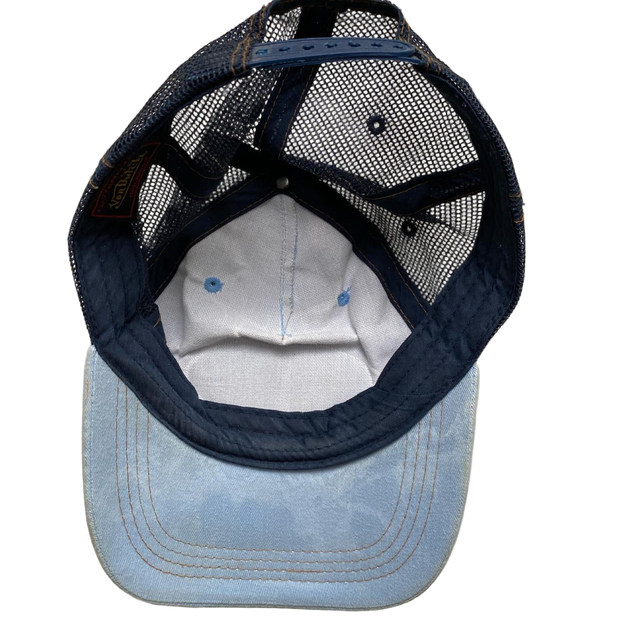 Von Dutch Denim and Light Blue Trucker Cap